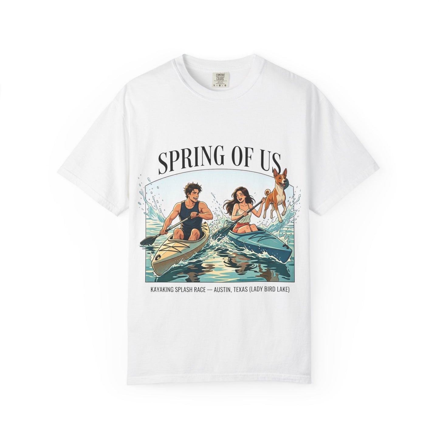 Spring of Us Kayaking T-Shirt — Retro Outdoor Adventure Tee