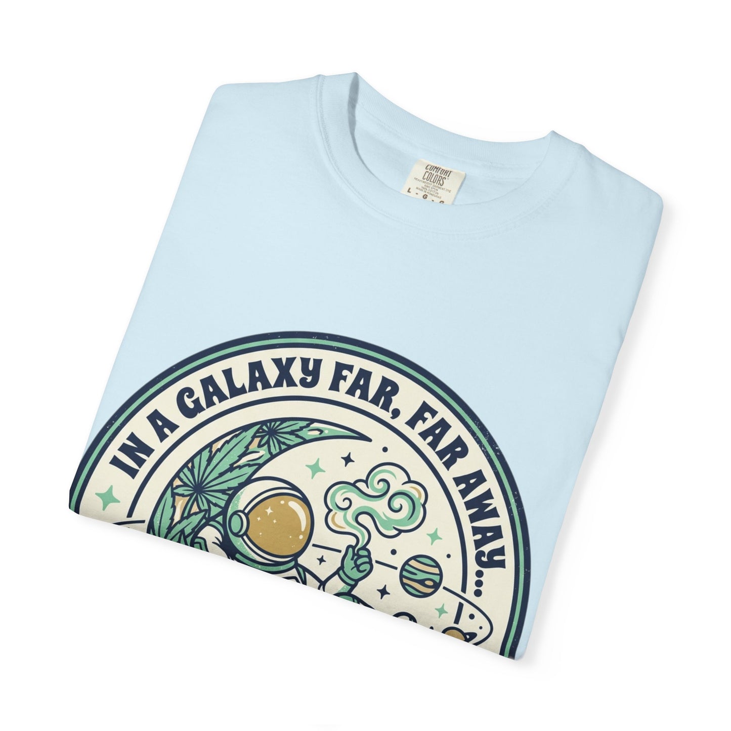 T-Shirt — "In a Galaxy Far, Far Away" Retro Space Nap Graphic Tee