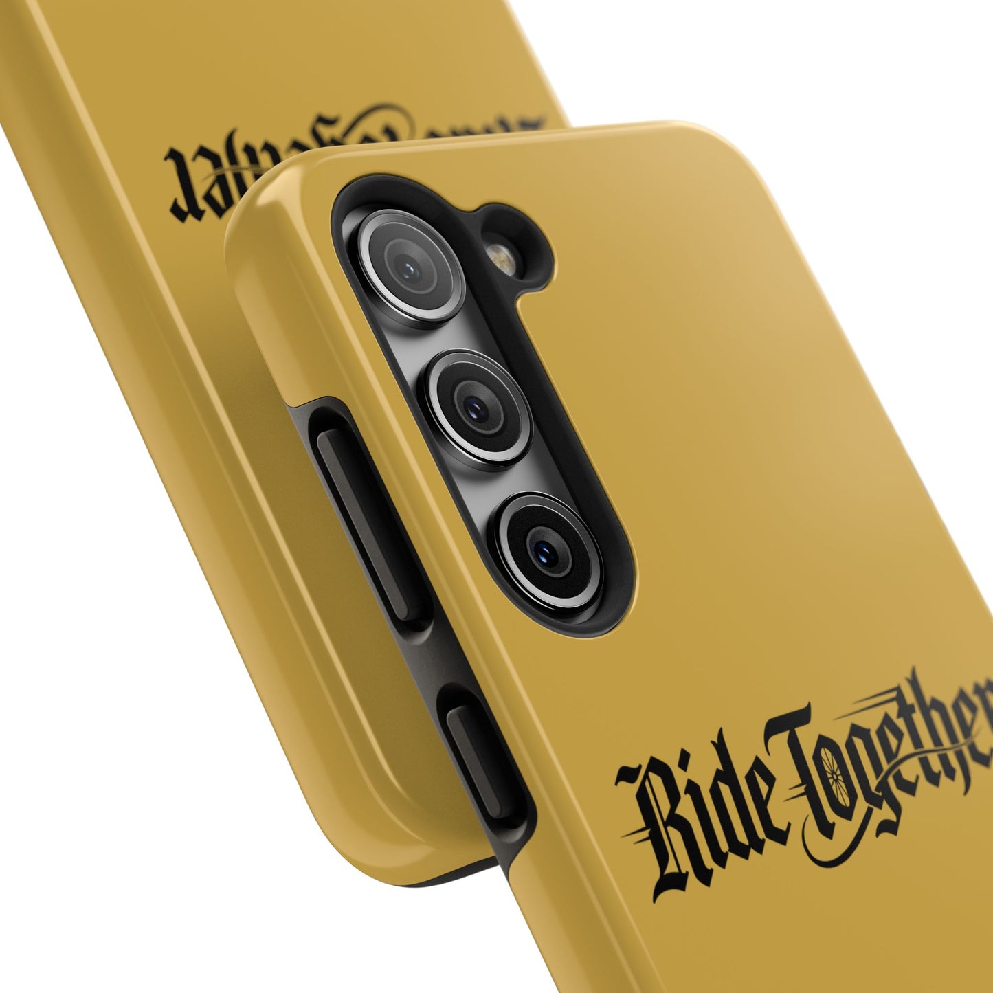 Ride Together Tough Phone Case — Durable Retro Script Protective Cover