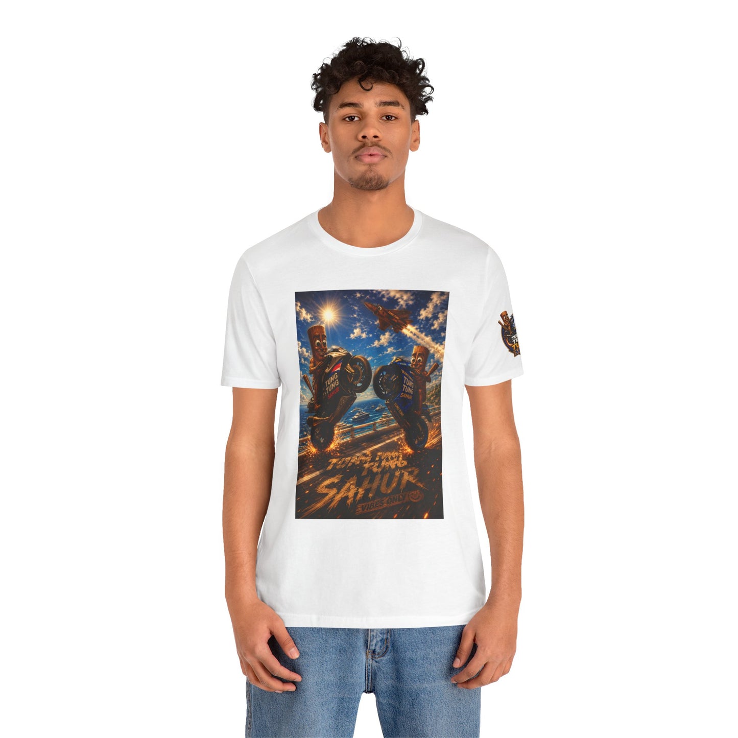 Motorcycle Stunt Tee — Sahara Riders Graphic T-Shirt