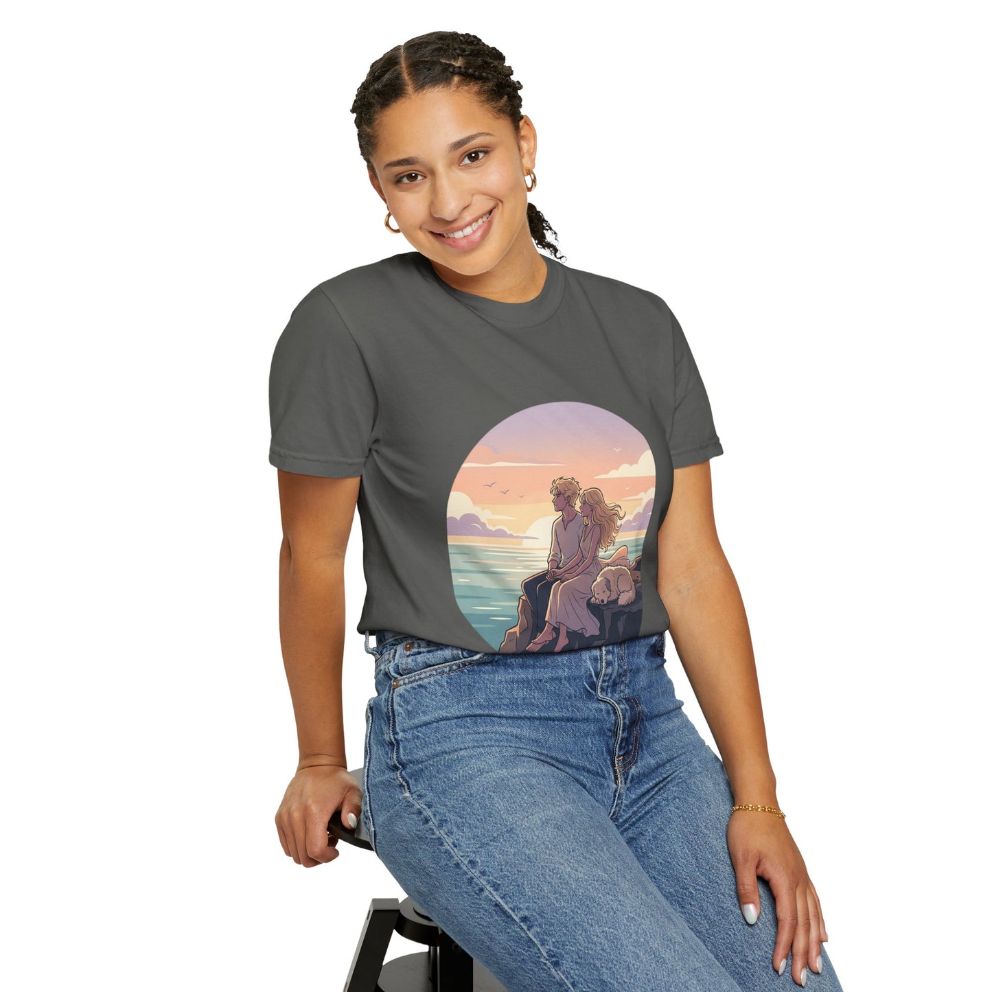 Ocean Sunset Graphic T-Shirt — "The Ocean Already Knows"