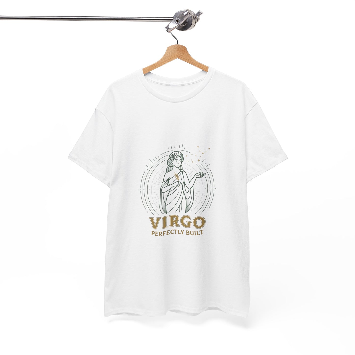 Virgo 'Perfectly Built' Zodiac T-Shirt — Astrology Graphic Tee