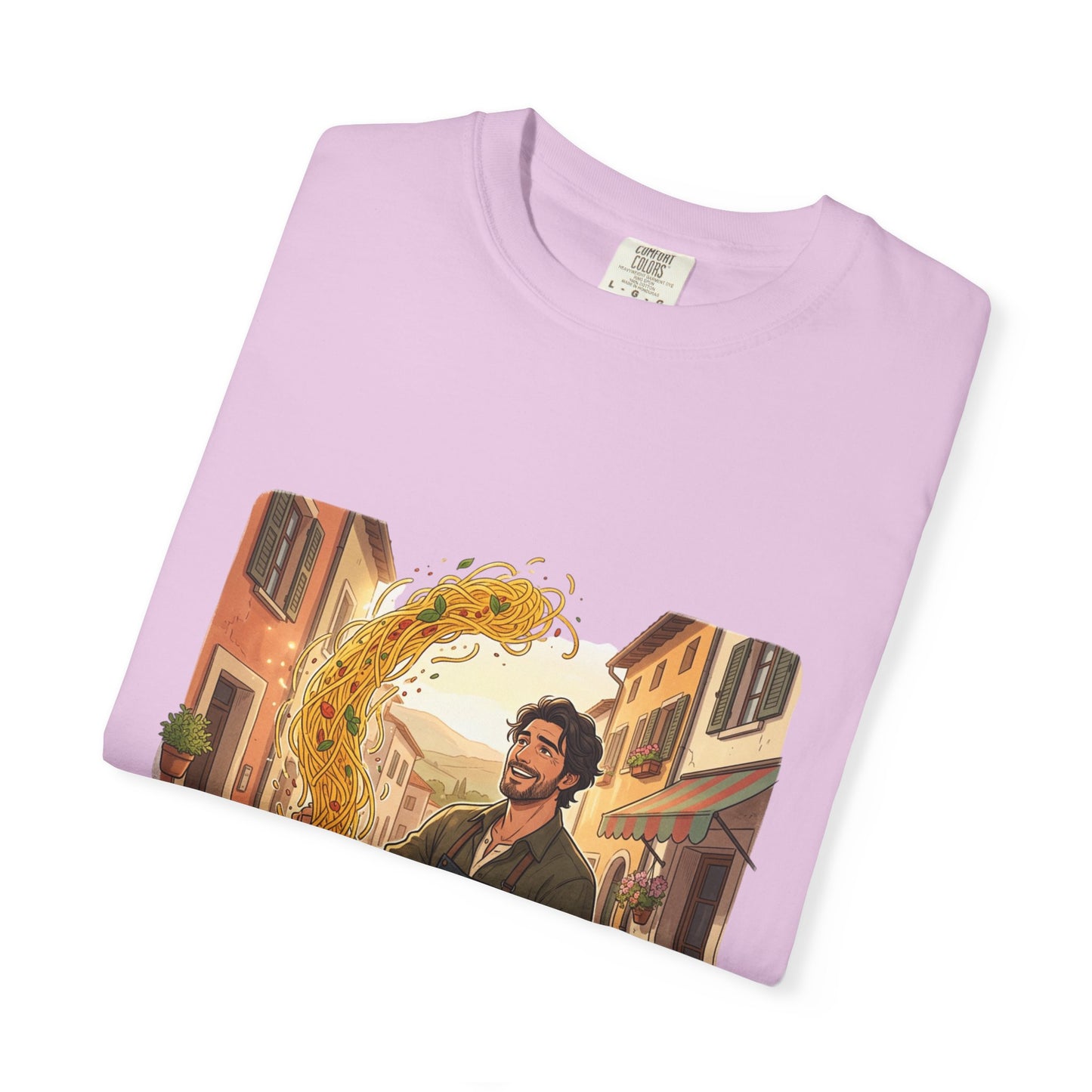 Italian Chef Pasta Toss T-Shirt — Vintage Street Kitchen Cooking Graphic Tee