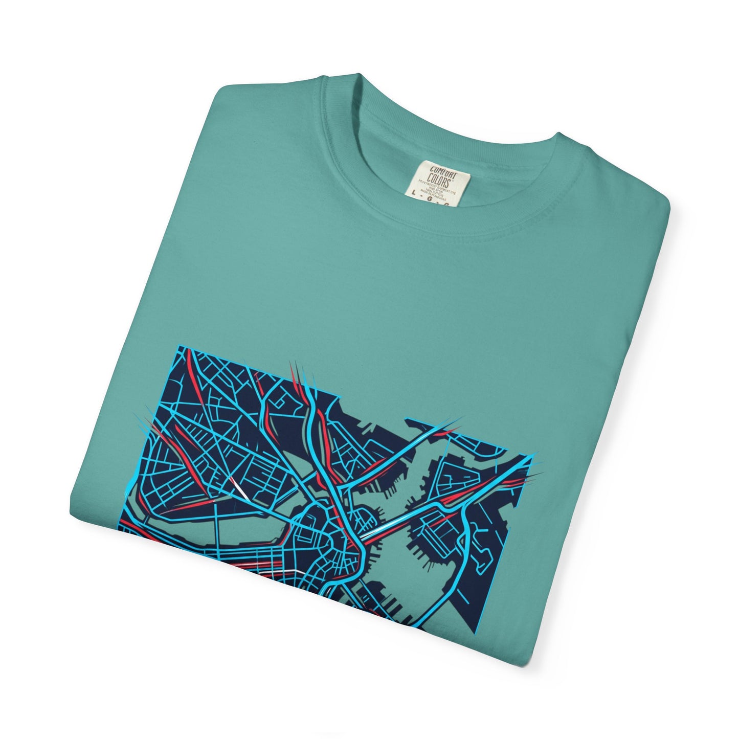 Boston Energy Map T-Shirt — City Map Graphic Tee