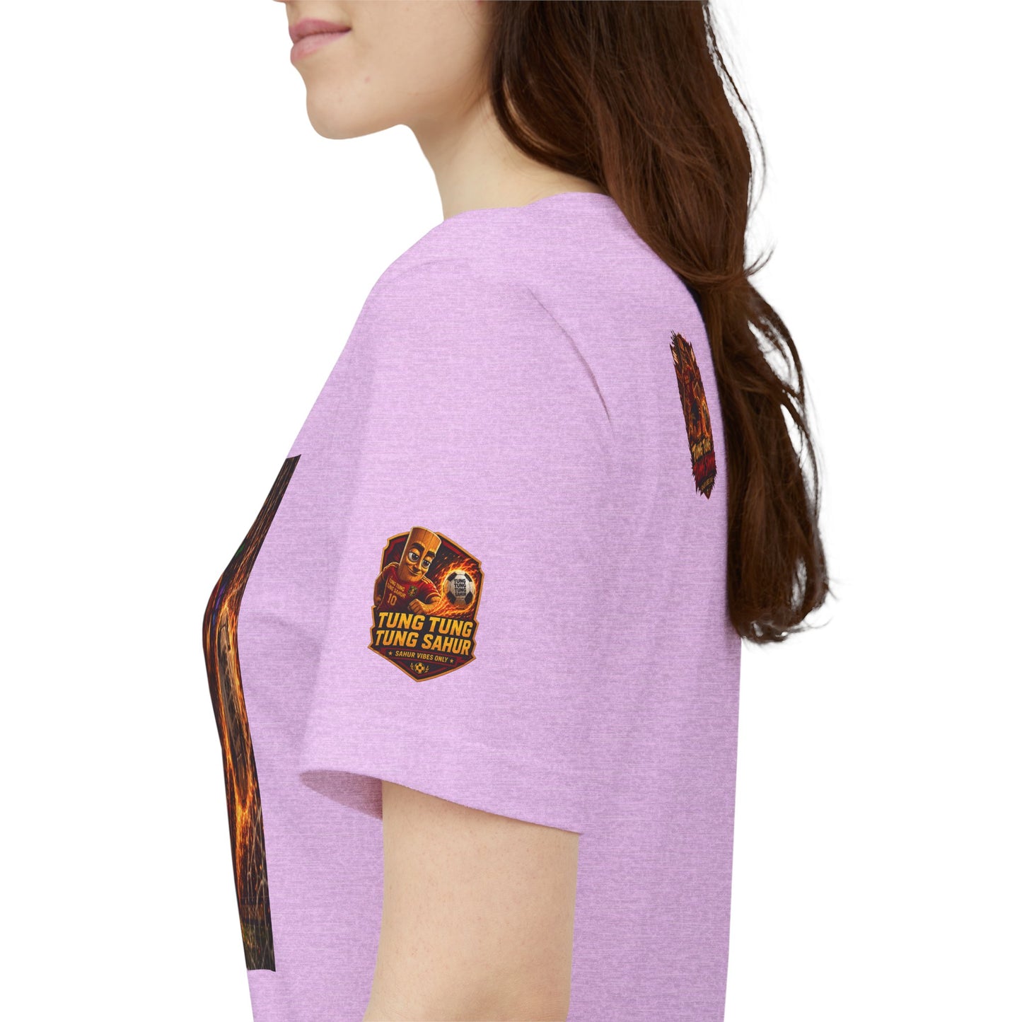 Tung Tung Tung Sahur Soccer Kick Firestorm Graphic Tee — ‘Goal’ Animated Kick Design