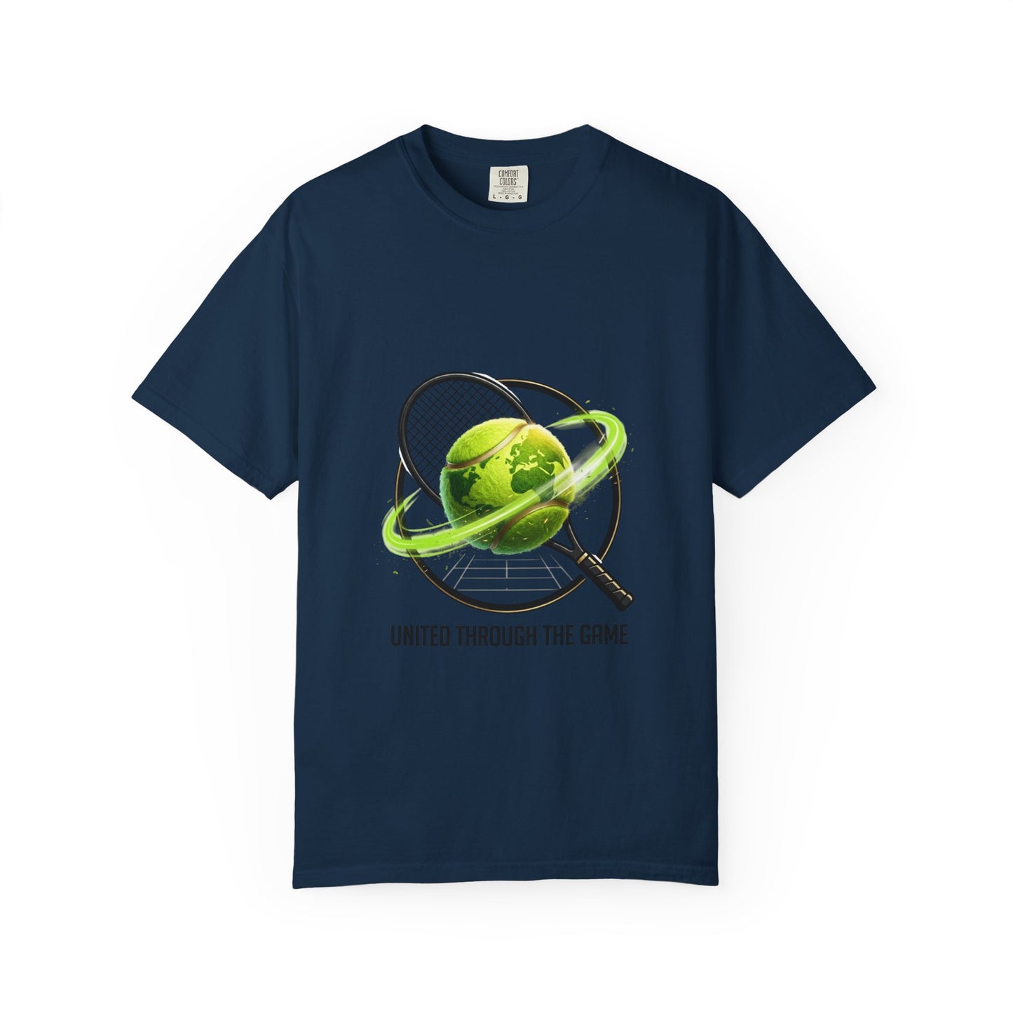 Tennis Globe T‑Shirt — "United Through the Game" Sports Tee