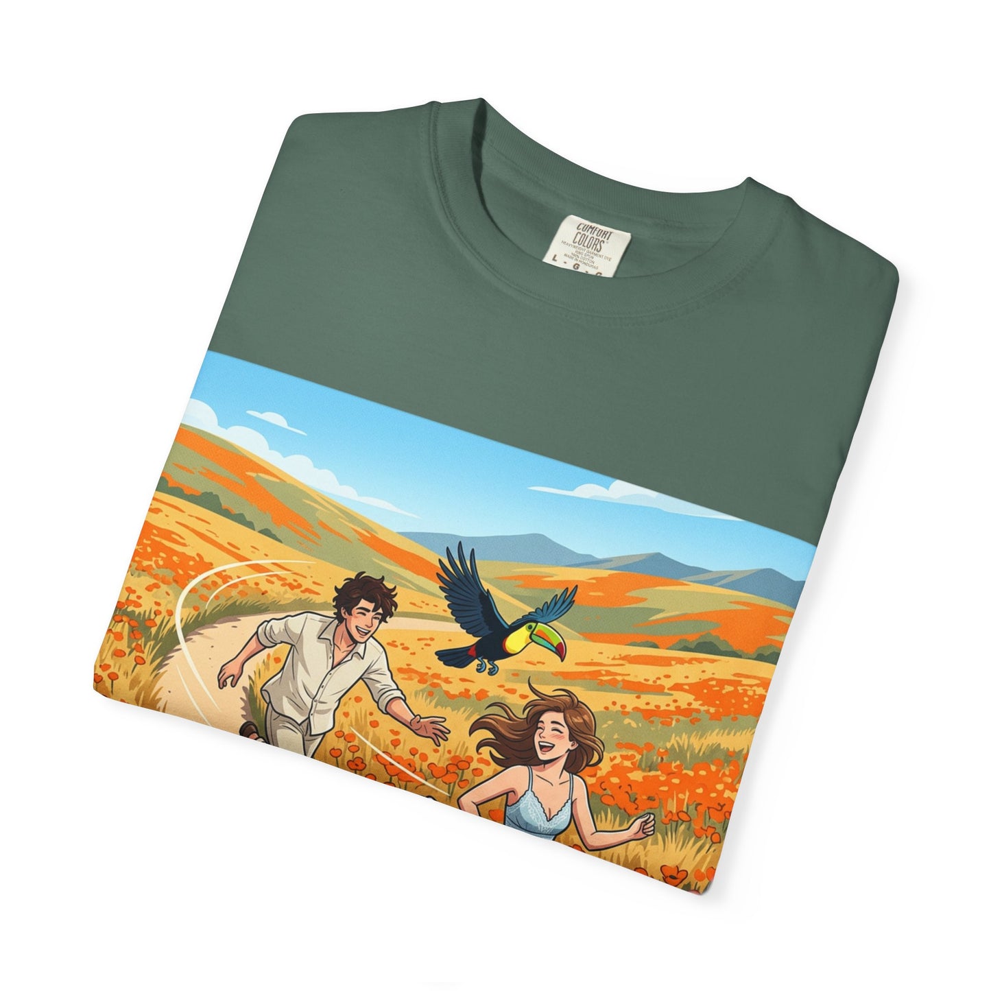 Spring of Us T-Shirt — Romantic Field Illustration Tee