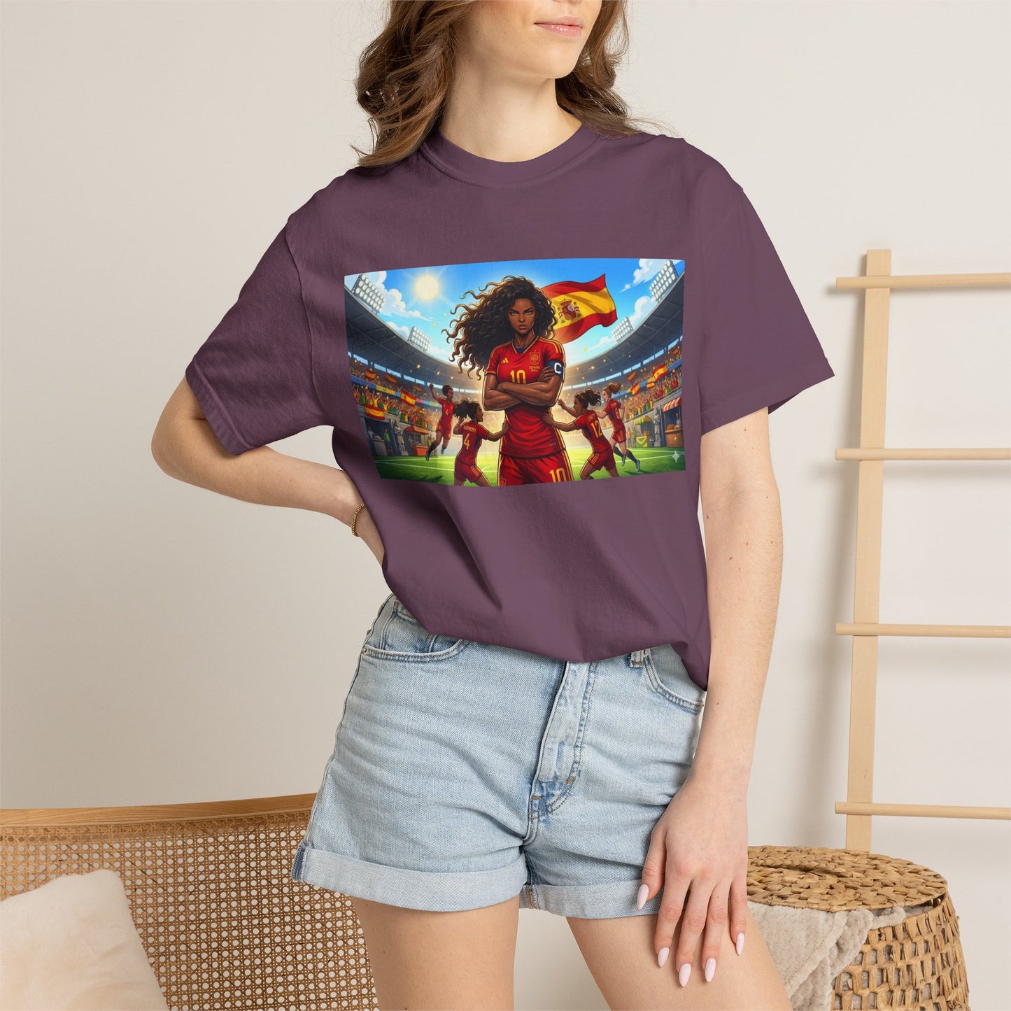 Spain – Female Soccer Champion - Stadium Graphic T-Shirt