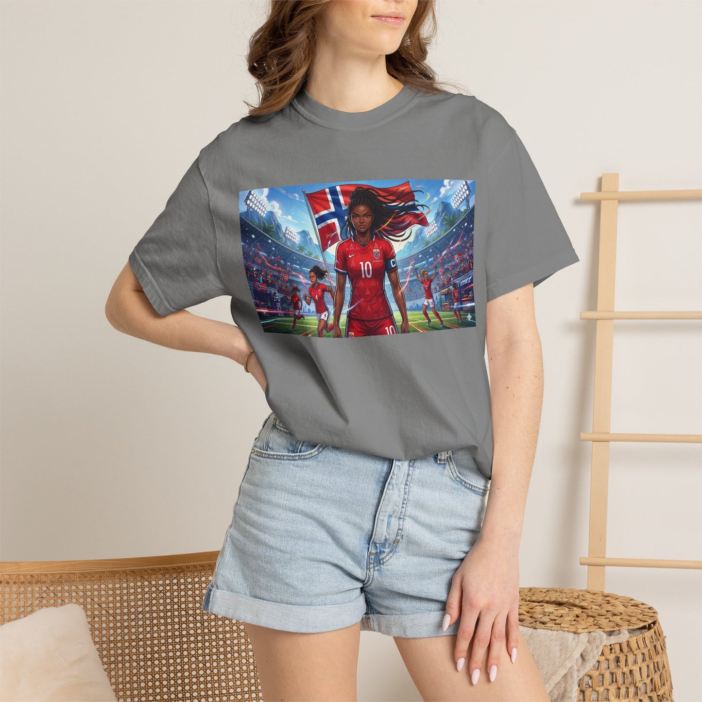 COMMANDER Norway – Female Unisex Garment-Dyed T-shirt