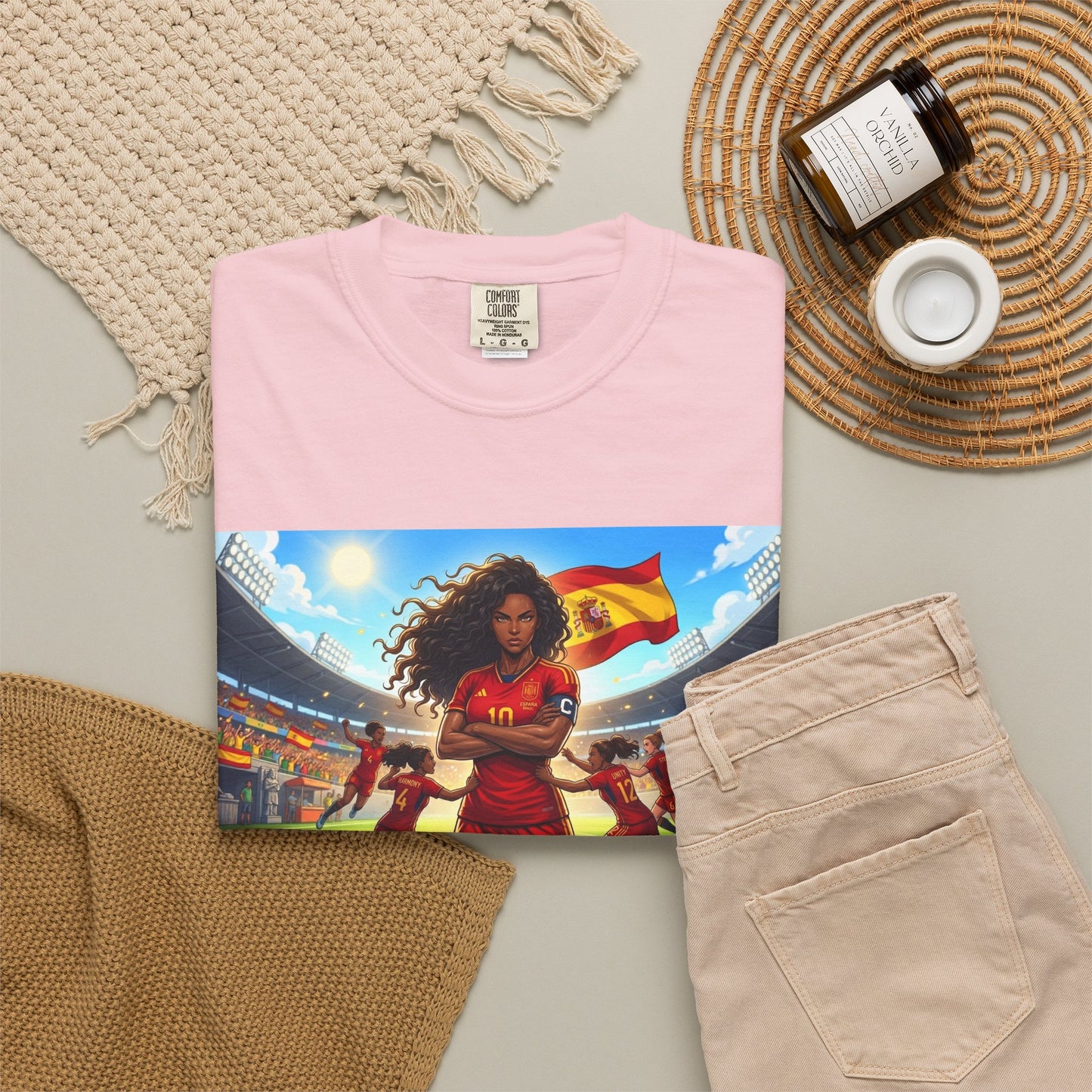 Spain – Female Soccer Champion - Stadium Graphic T-Shirt