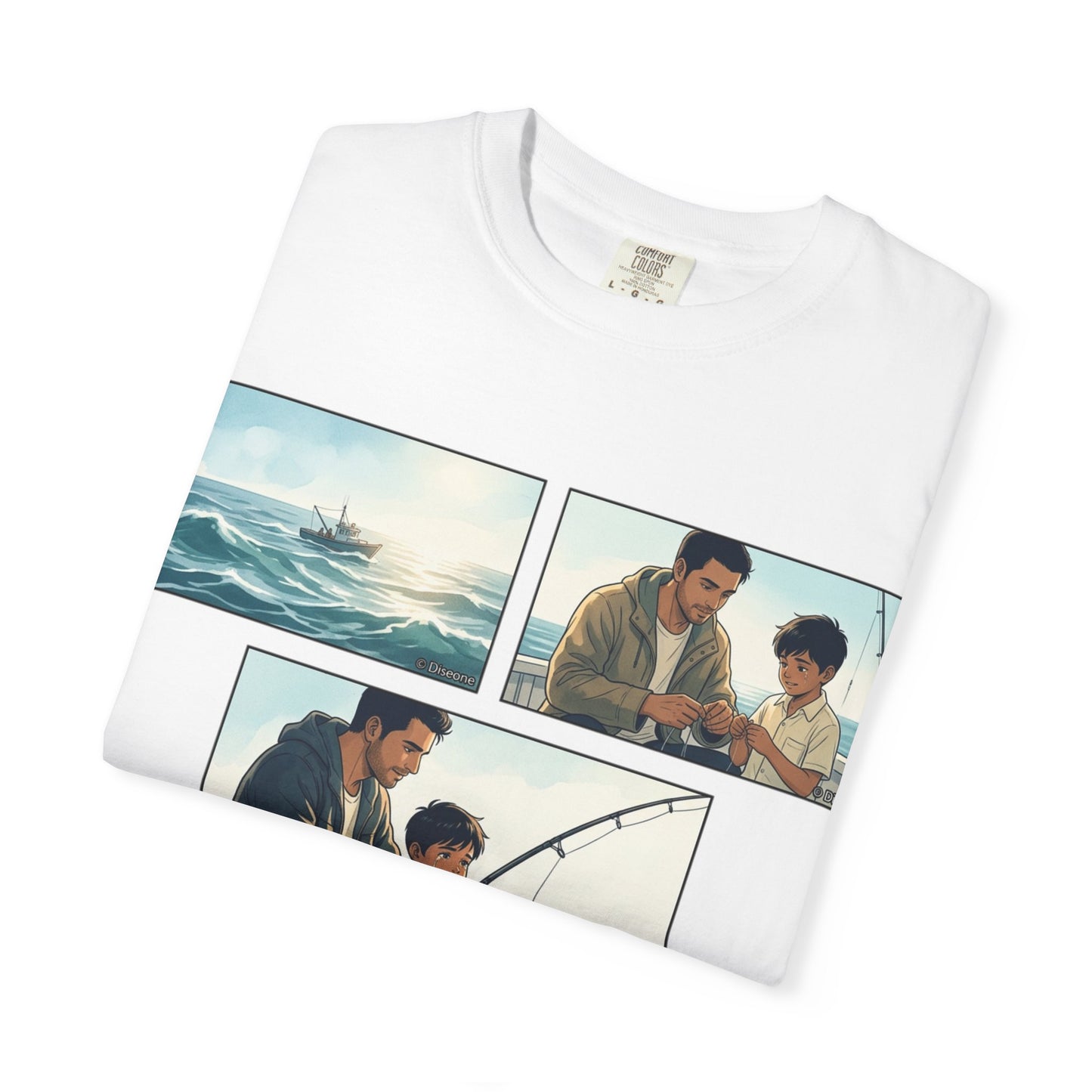 MORNING TIDES” (FATHER & SON EDITION) T-Shirt — Dad & Son Beach Fishing Graphic Tee