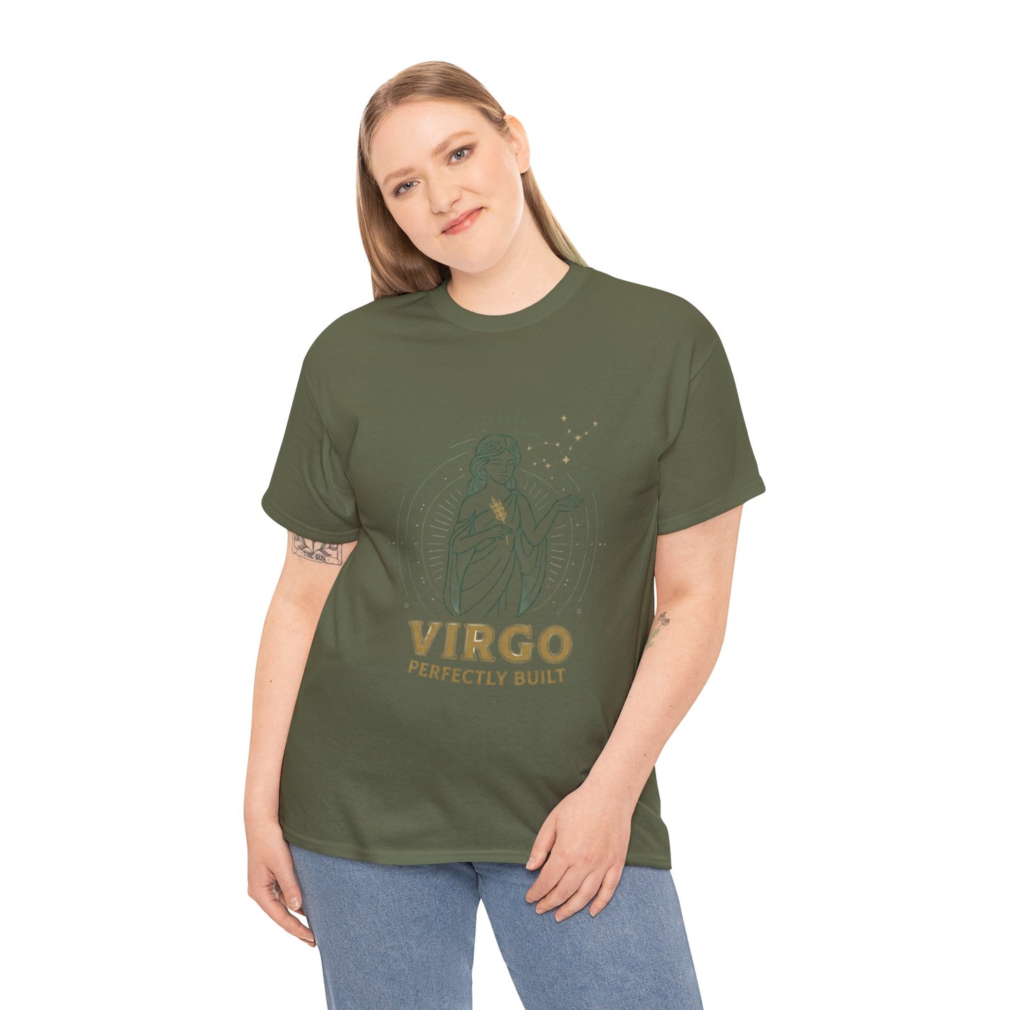 Virgo 'Perfectly Built' Zodiac T-Shirt — Astrology Graphic Tee