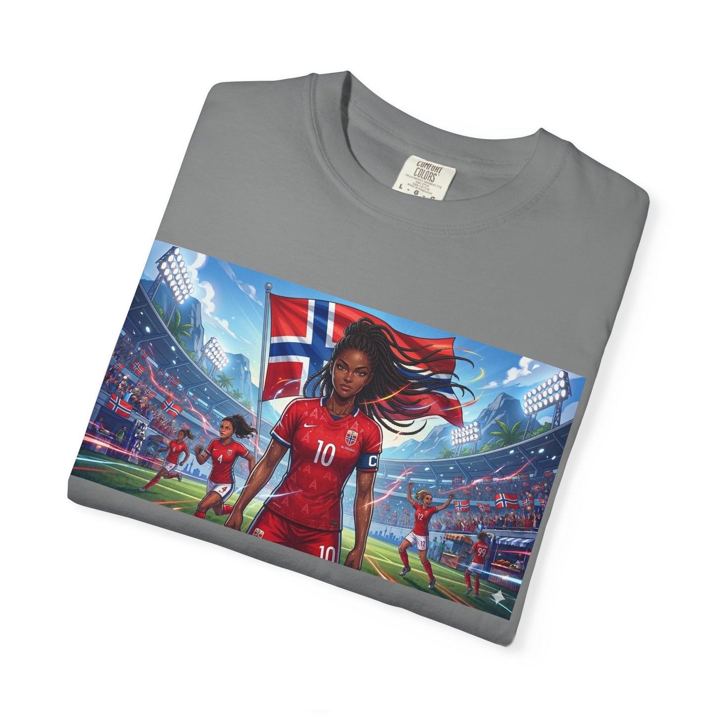 COMMANDER Norway – Female Unisex Garment-Dyed T-shirt