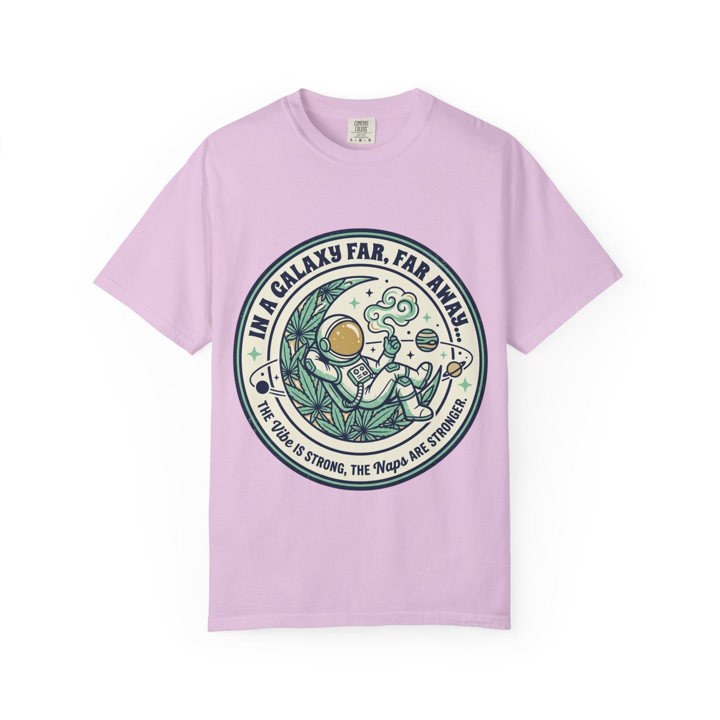 T-Shirt — "In a Galaxy Far, Far Away" Retro Space Nap Graphic Tee