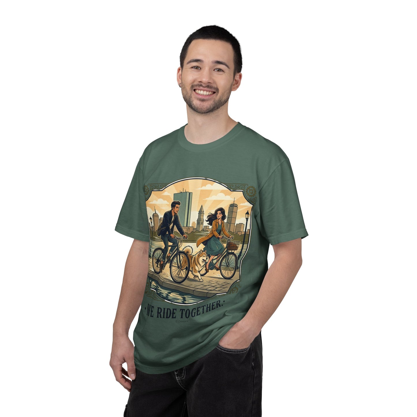 We Ride Together Bicycle Couple T-Shirt