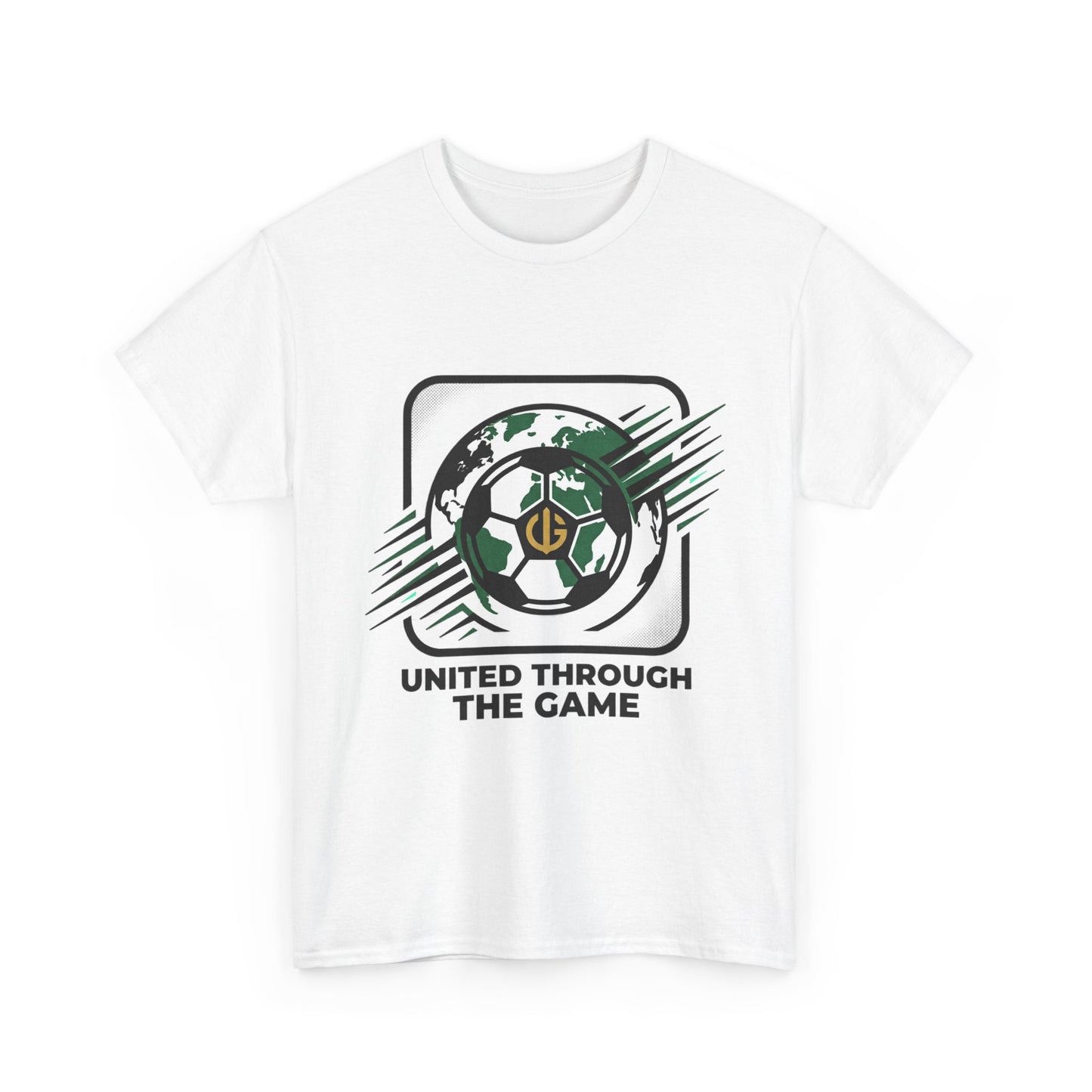 Soccer T-Shirt — "United Through the Game" Graphic Tee