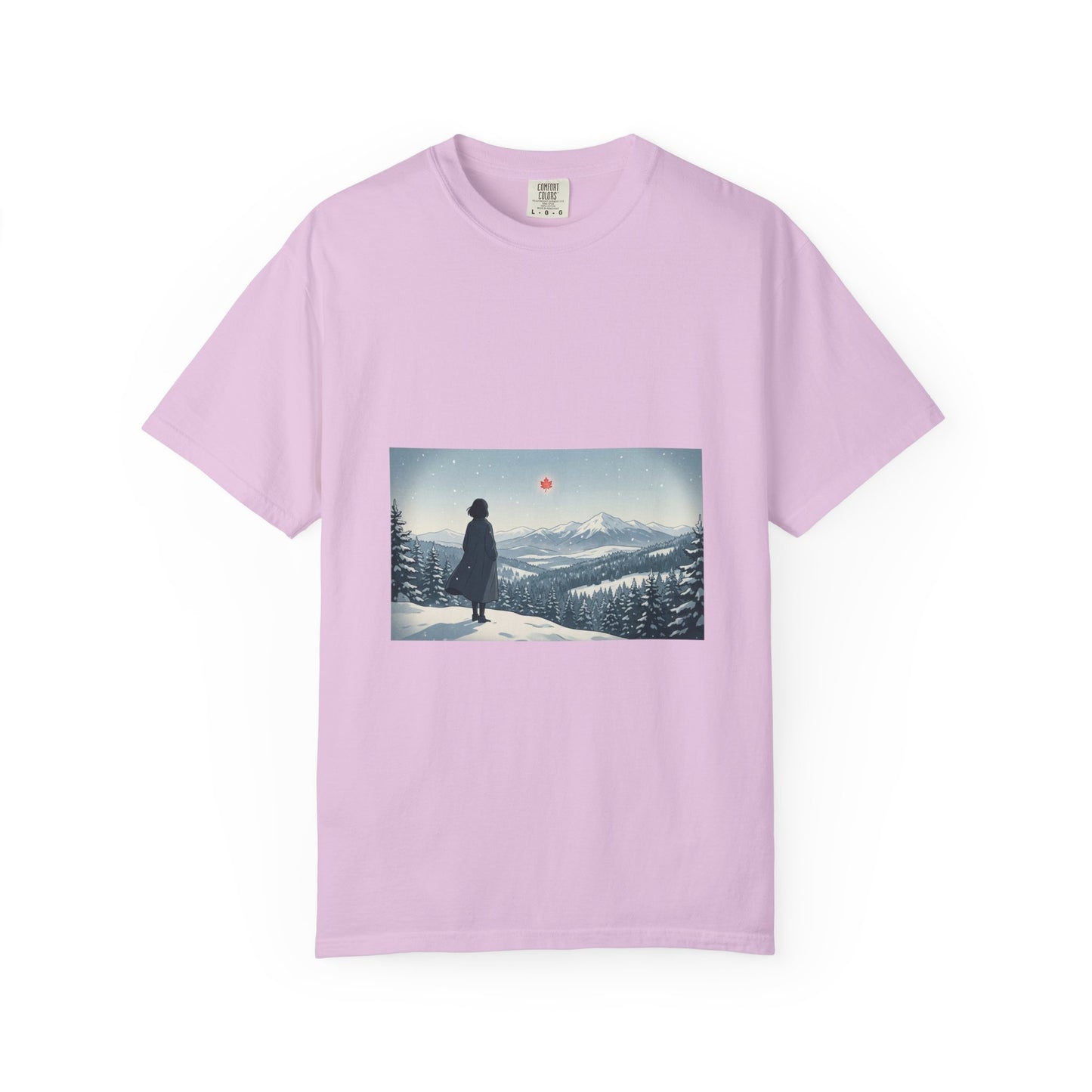 T-Shirt — Wanderer in Snowy Mountains Graphic Tee