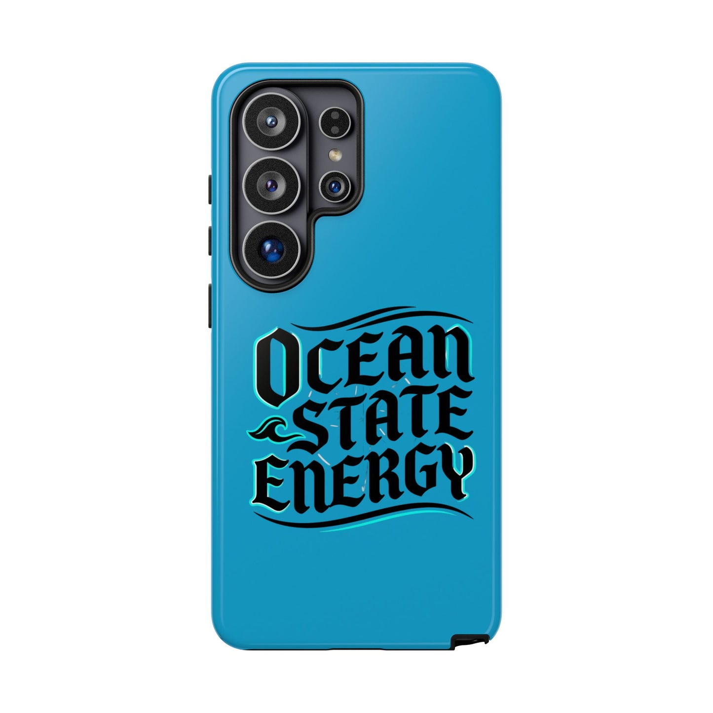 Ocean State Energy Phone Case — Tough Protective iPhone Cover with Nautical Script