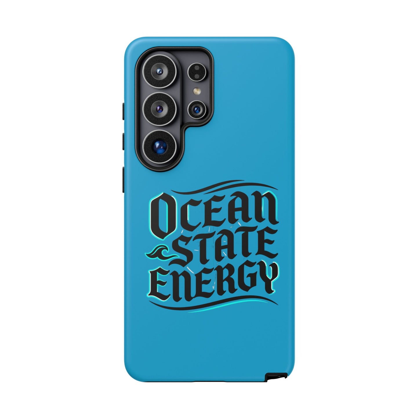 Ocean State Energy Phone Case — Tough Protective iPhone Cover with Nautical Script