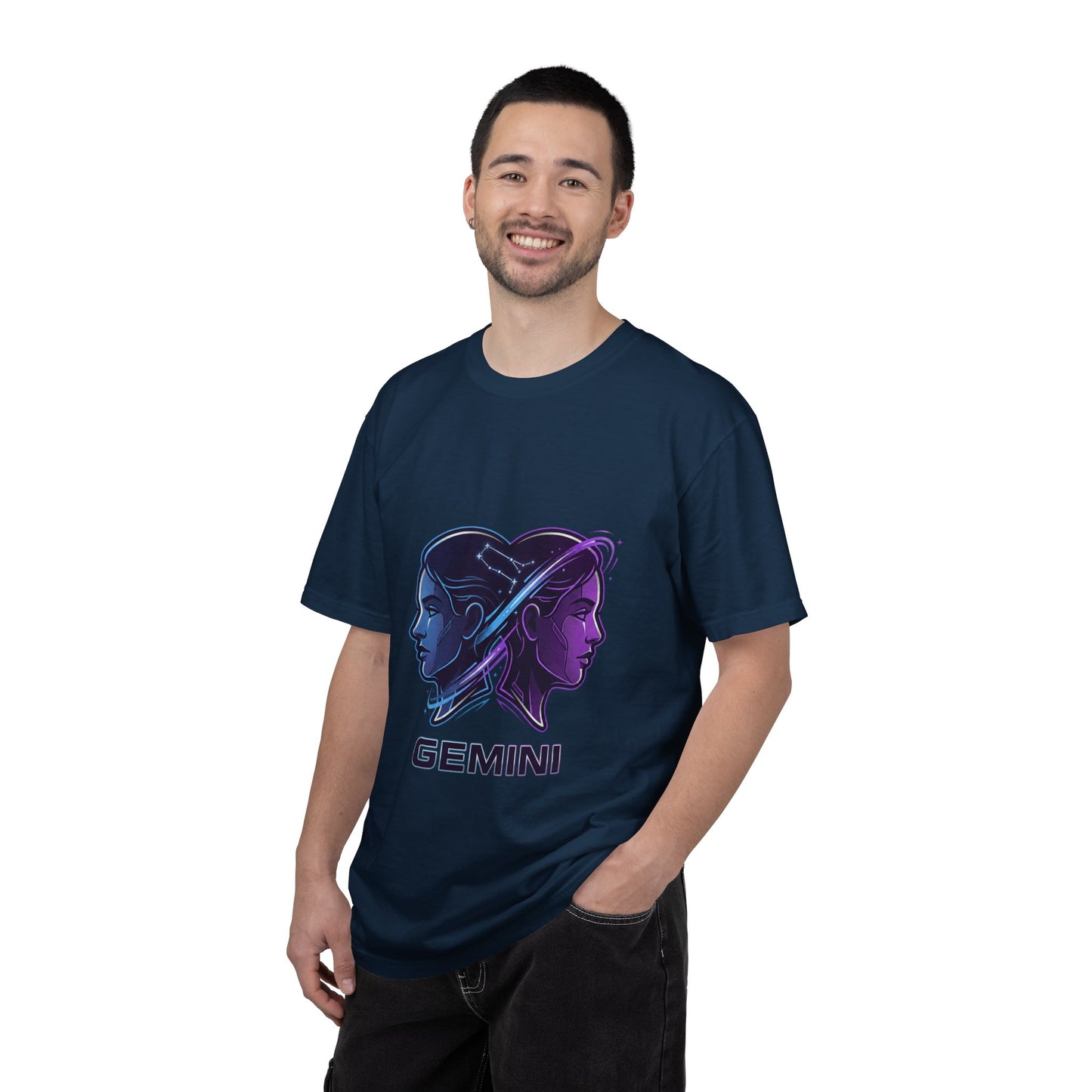 Gemini Zodiac T‑Shirt — Dual Faces Astrology Tee