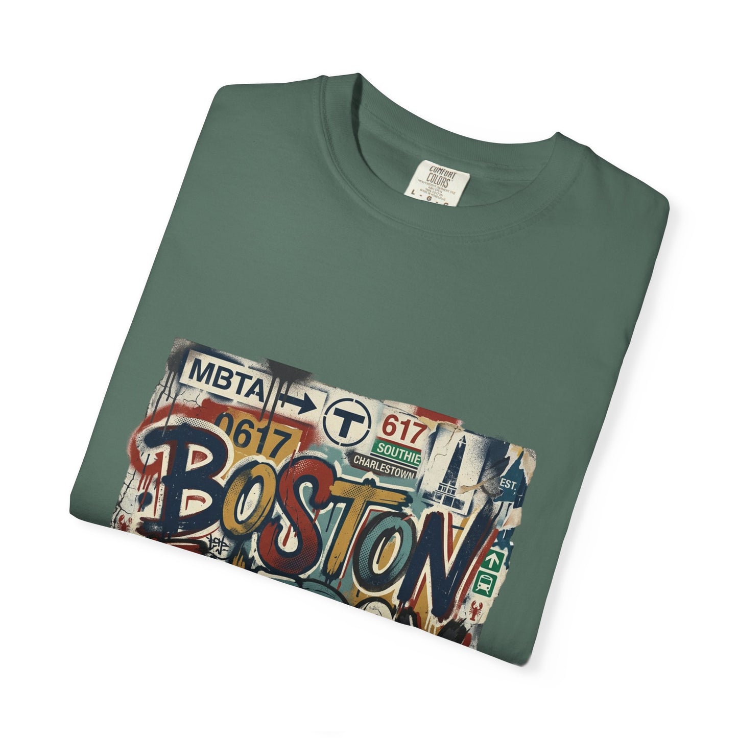 Boston Energy T-Shirt — Graffiti Cityscape Tee