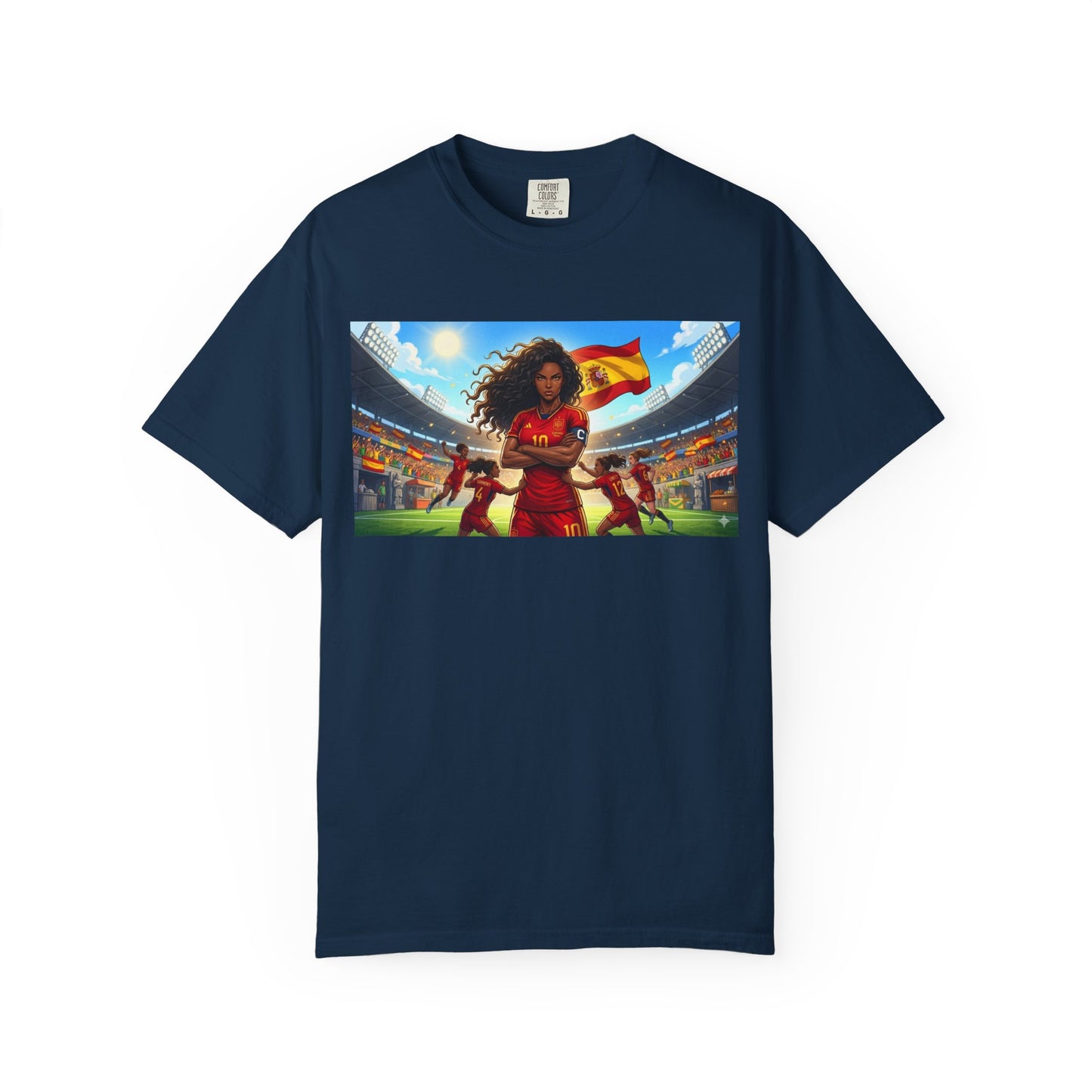 Spain – Female Soccer Champion - Stadium Graphic T-Shirt