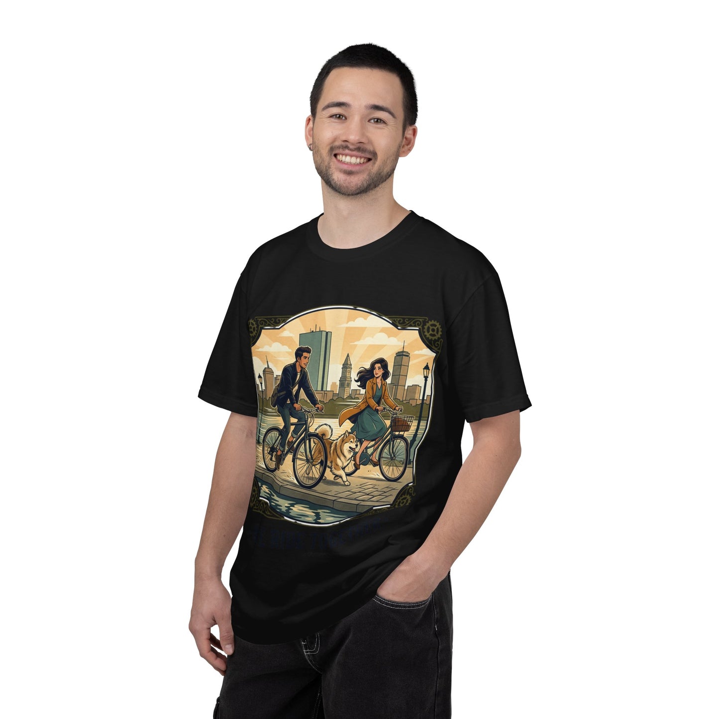 We Ride Together Bicycle Couple T-Shirt