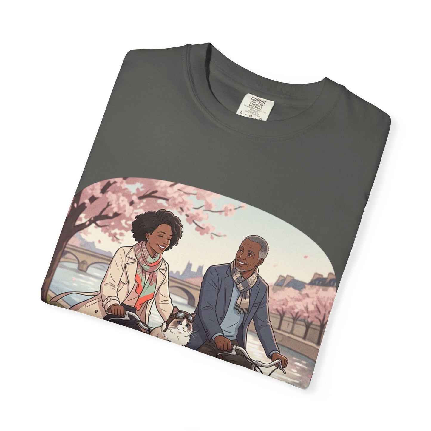 Couples Cherry Blossom Bike Ride T-Shirt