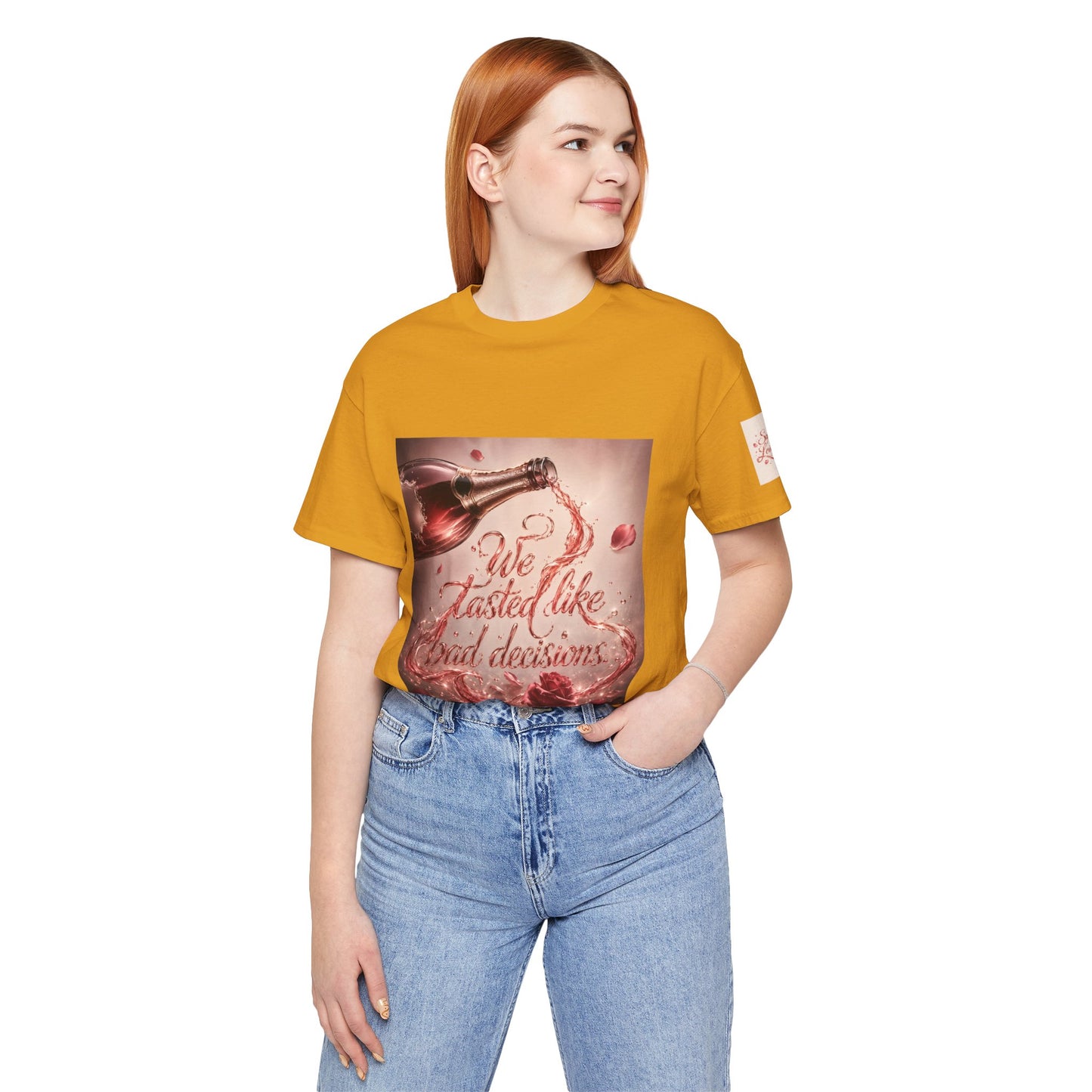 We Tasted Like Bad Decisions T shirt - Pink Champagne Pleasure Graphic Tee
