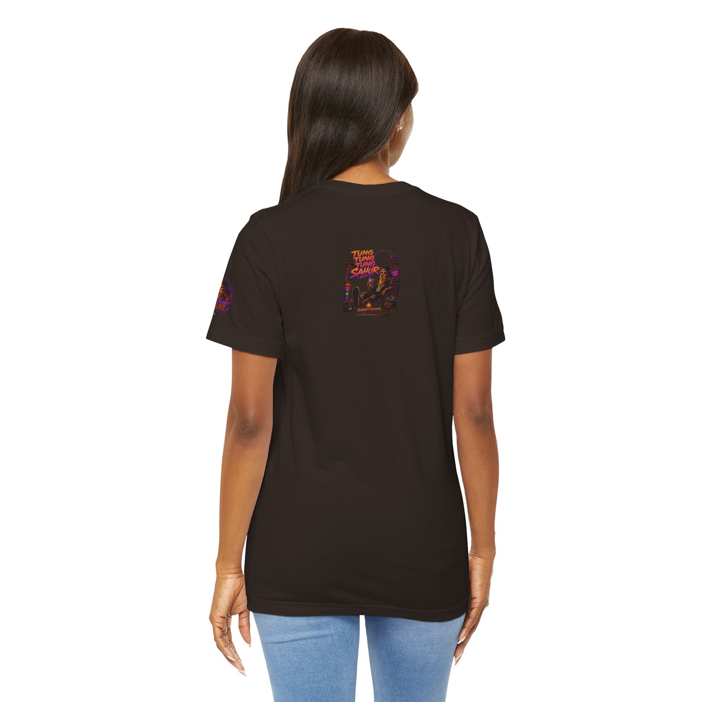 Tung Tung Tung Sahur Laid-Back Nightlife Graphic Tee — "Things Take Time" Urban Cartoon Design