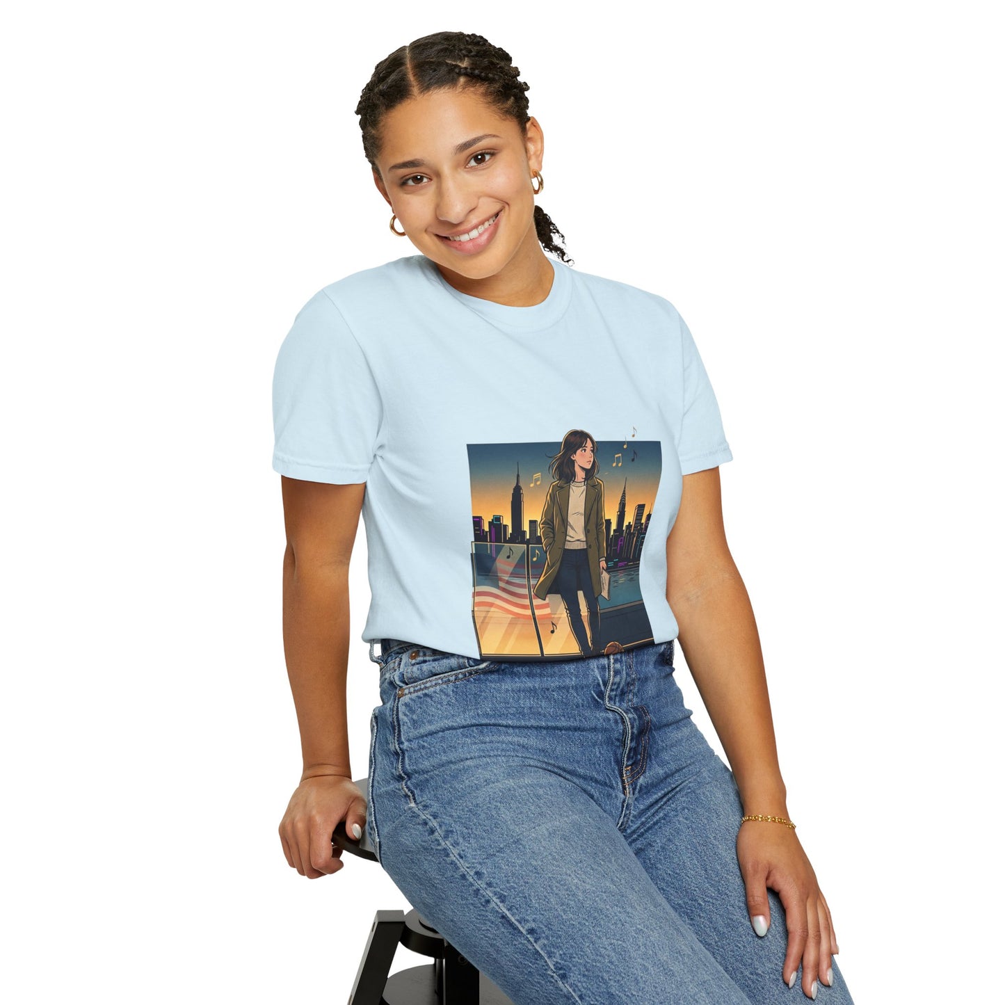 GLOBAL ENERGY: HER CITY, HER STORY— City Sunset Graphic T-Shirt