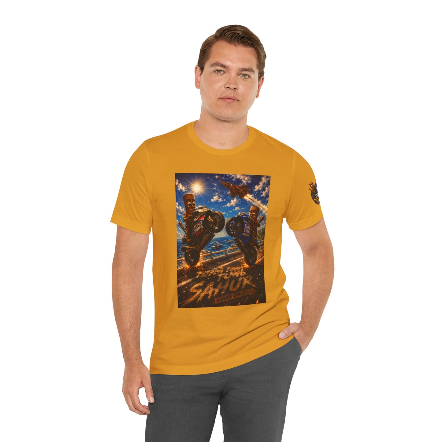 Motorcycle Stunt Tee — Sahara Riders Graphic T-Shirt