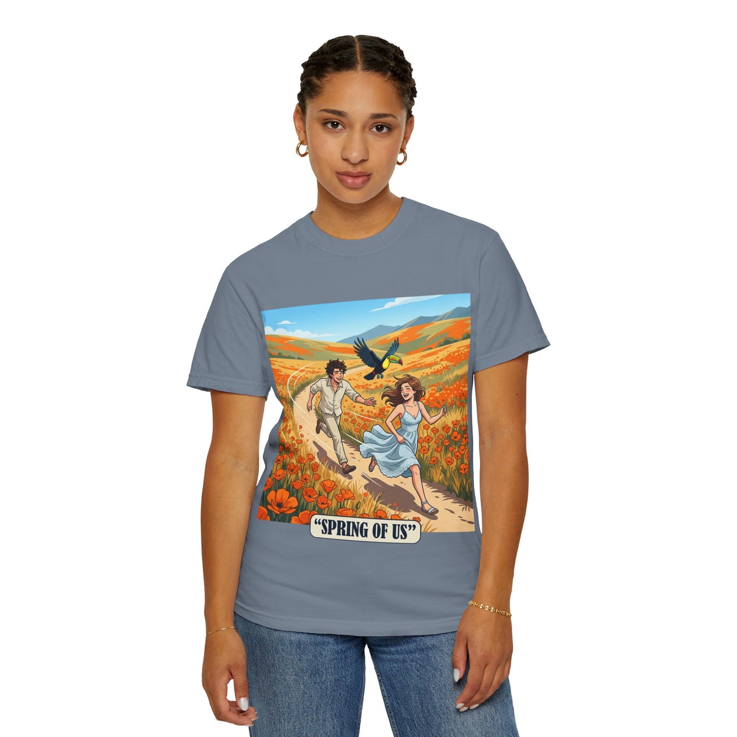 Spring of Us T-Shirt — Romantic Field Illustration Tee