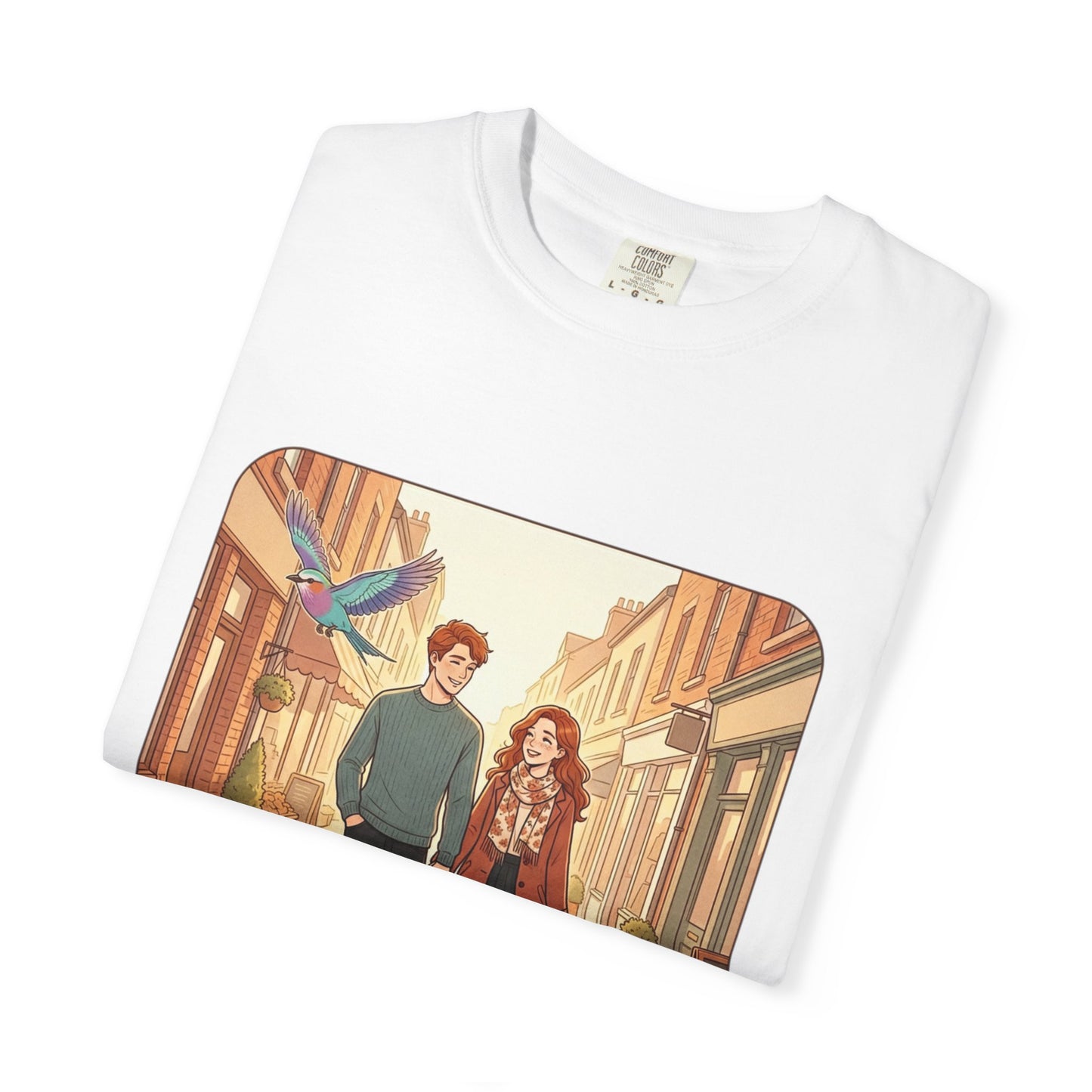 Romantic Stroll T-Shirt — “It’s the little moments” Couple Illustration Tee