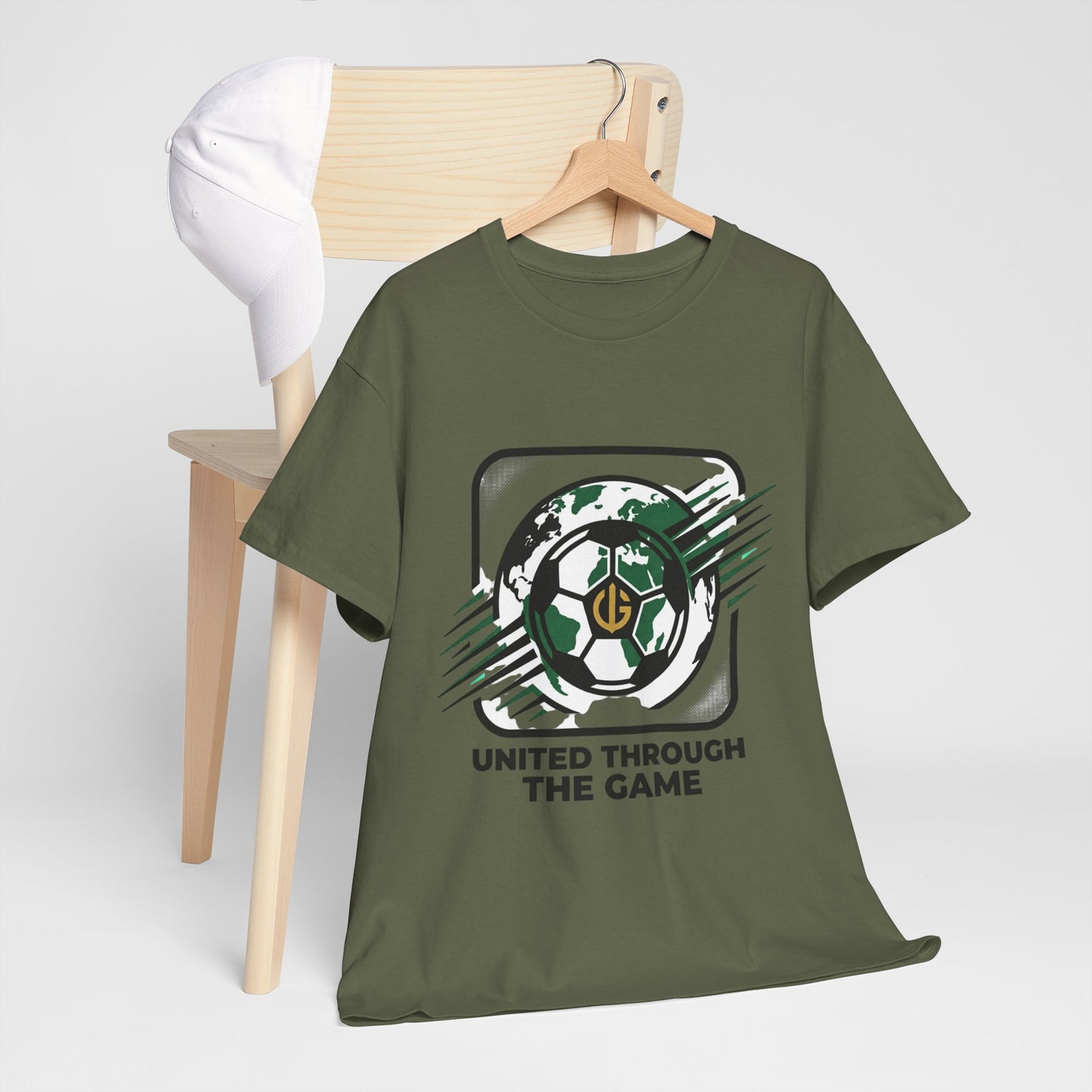Soccer T-Shirt — "United Through the Game" Graphic Tee