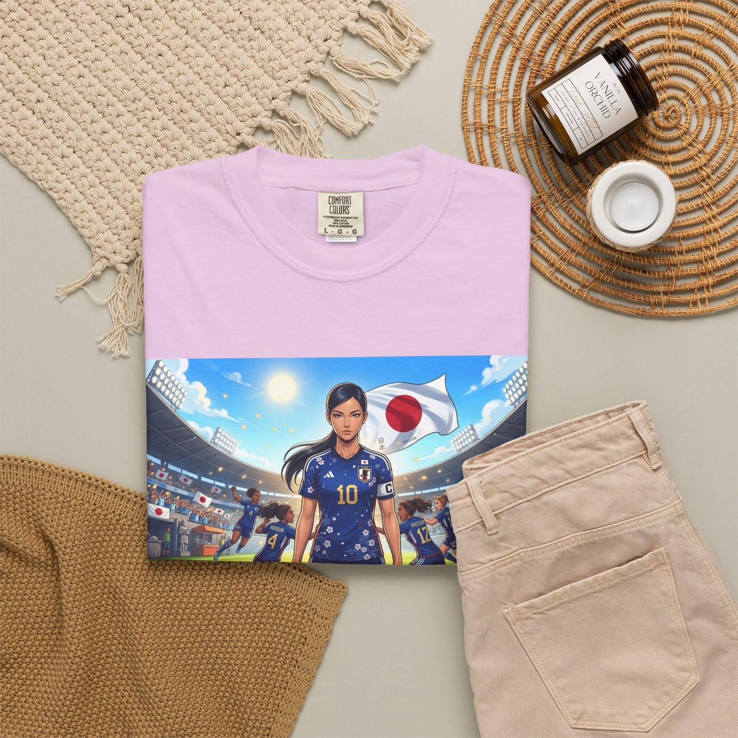 Soccer Player Japan T-Shirt — Japan Flag Soccer Fan Tee