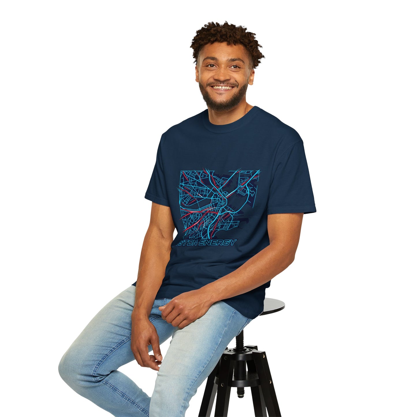 Boston Energy Map T-Shirt — City Map Graphic Tee