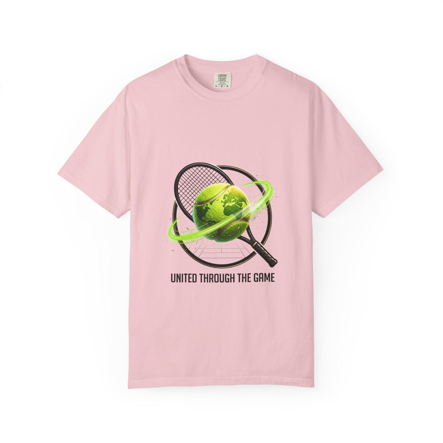 Tennis Globe T‑Shirt — "United Through the Game" Sports Tee