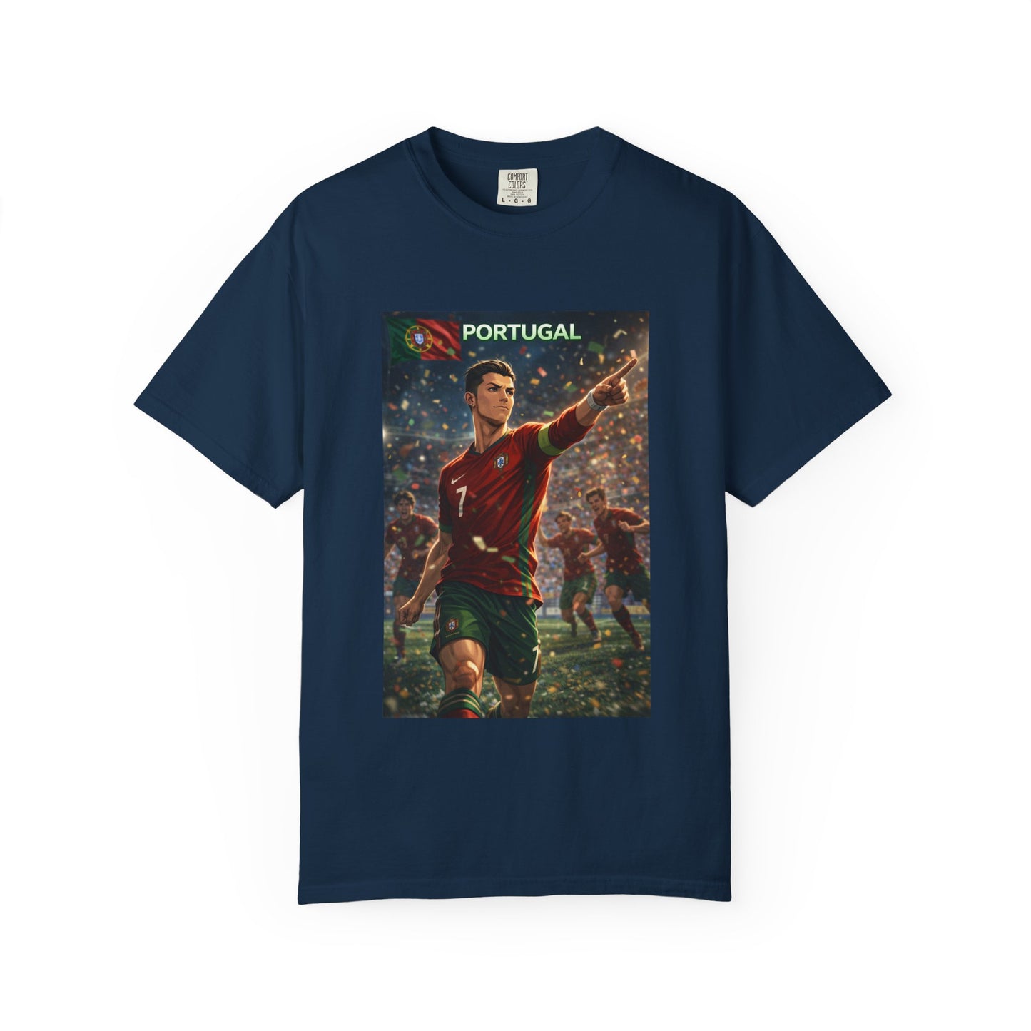 Portugal Soccer Poster T-Shirt — Cristiano Ronaldo Tribute Tee
