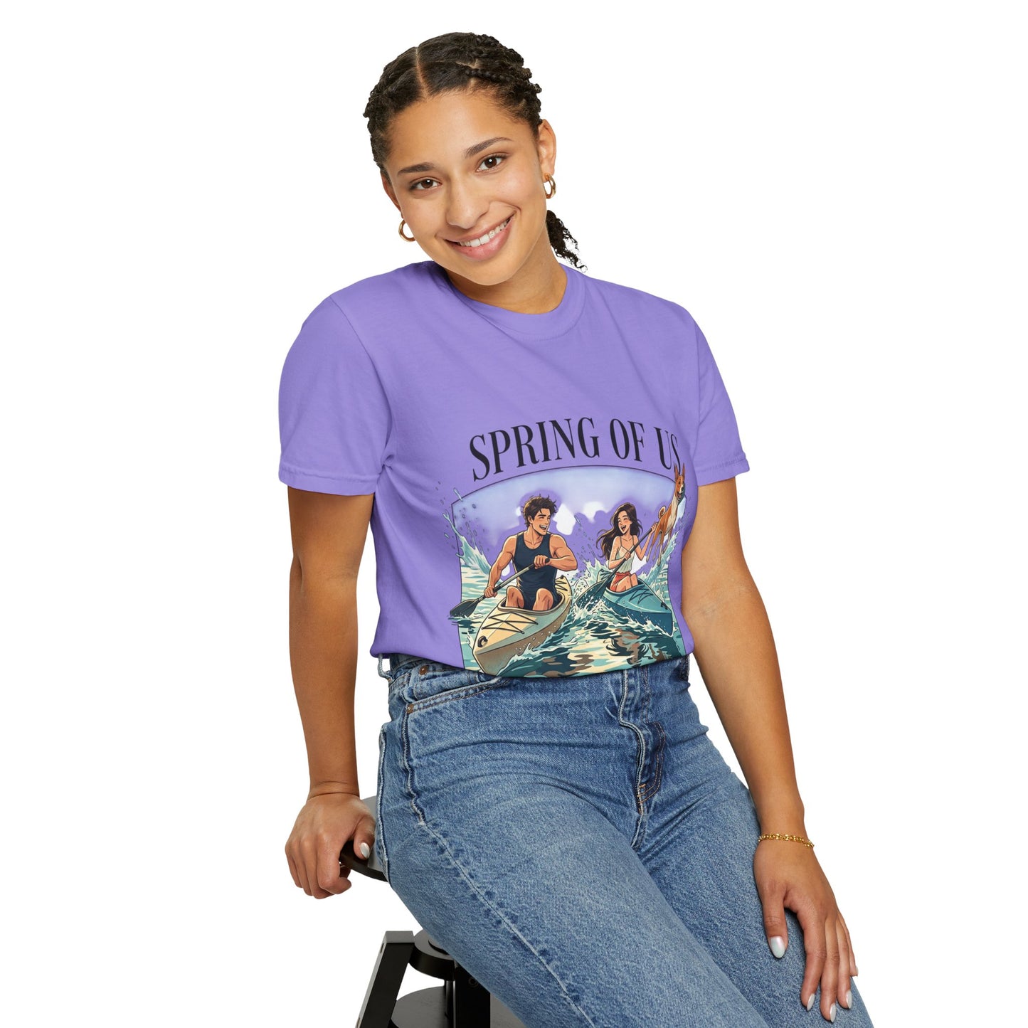 Spring of Us Kayaking T-Shirt — Retro Outdoor Adventure Tee