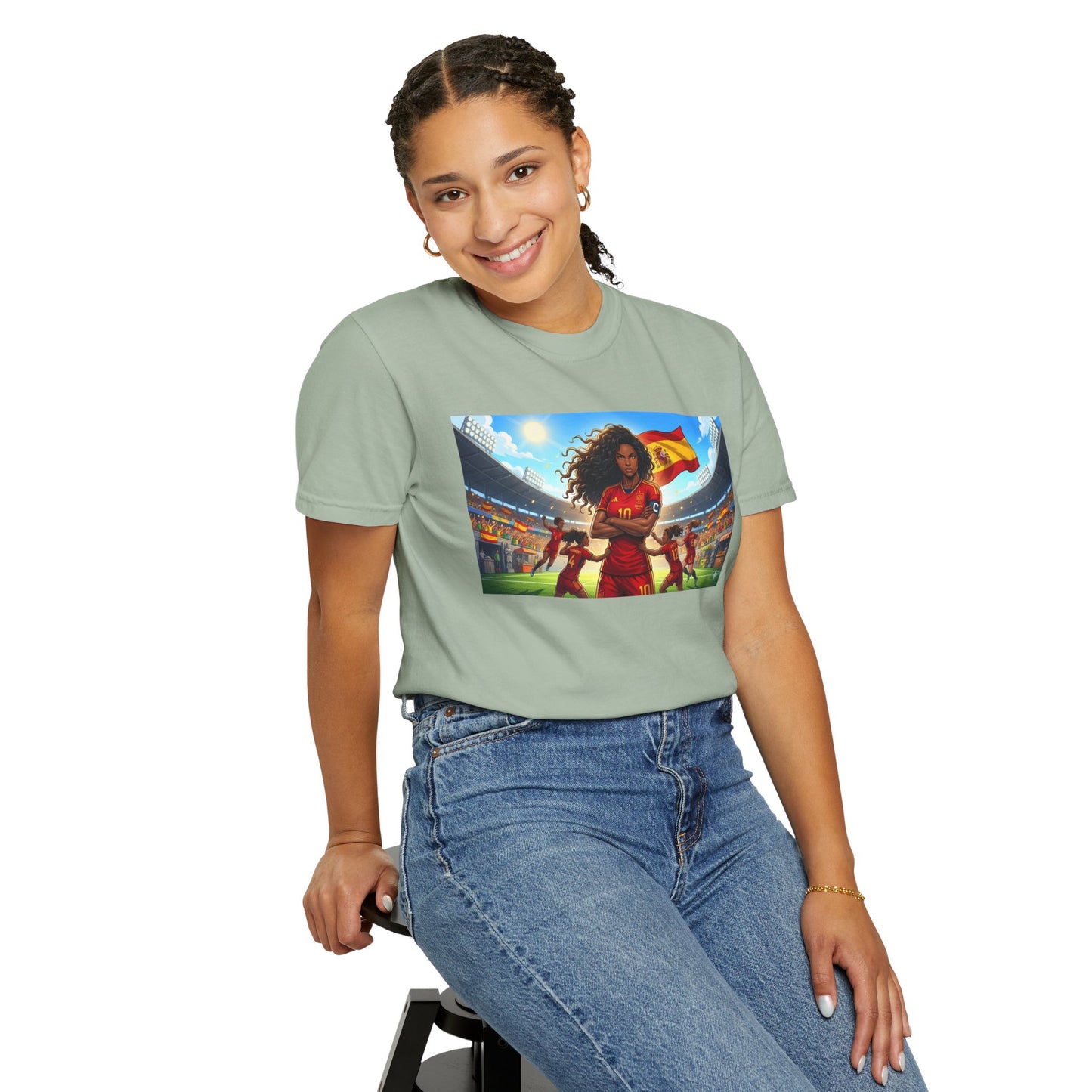 Spain – Female Soccer Champion - Stadium Graphic T-Shirt