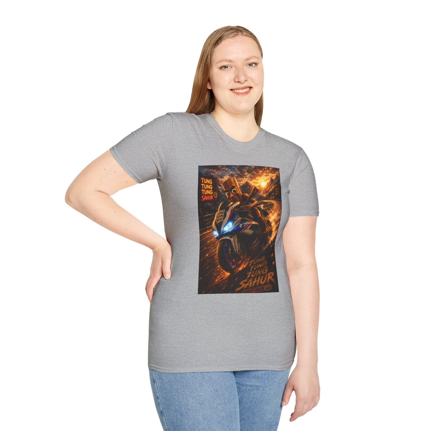 Tung Tung Tung Sahur 2 Wheels On Steel & Fire T-Shirt — "Time To Turn The Tide" Tee