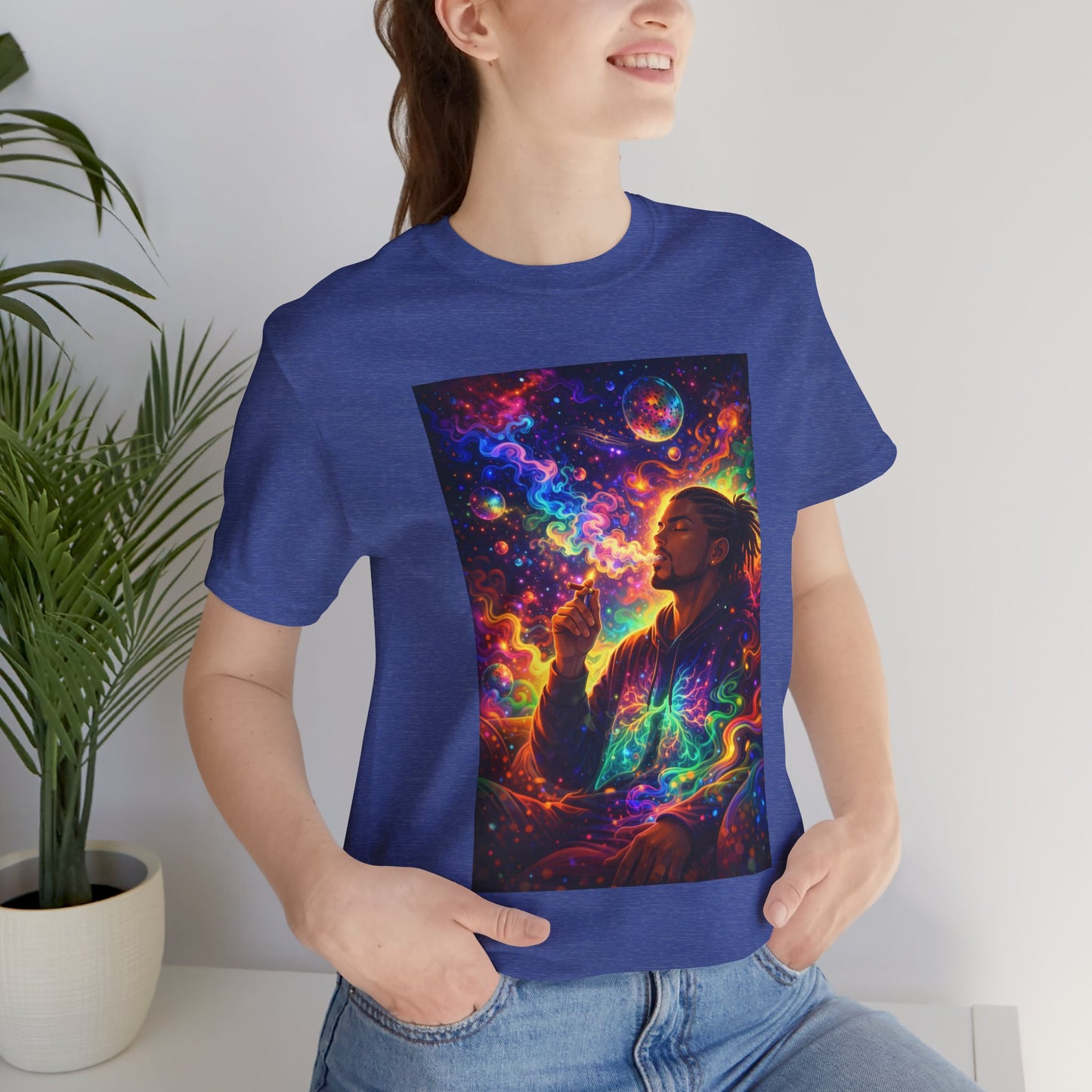 Psychedelic Session T-Shirt — Cosmic Portrait Graphic Tee