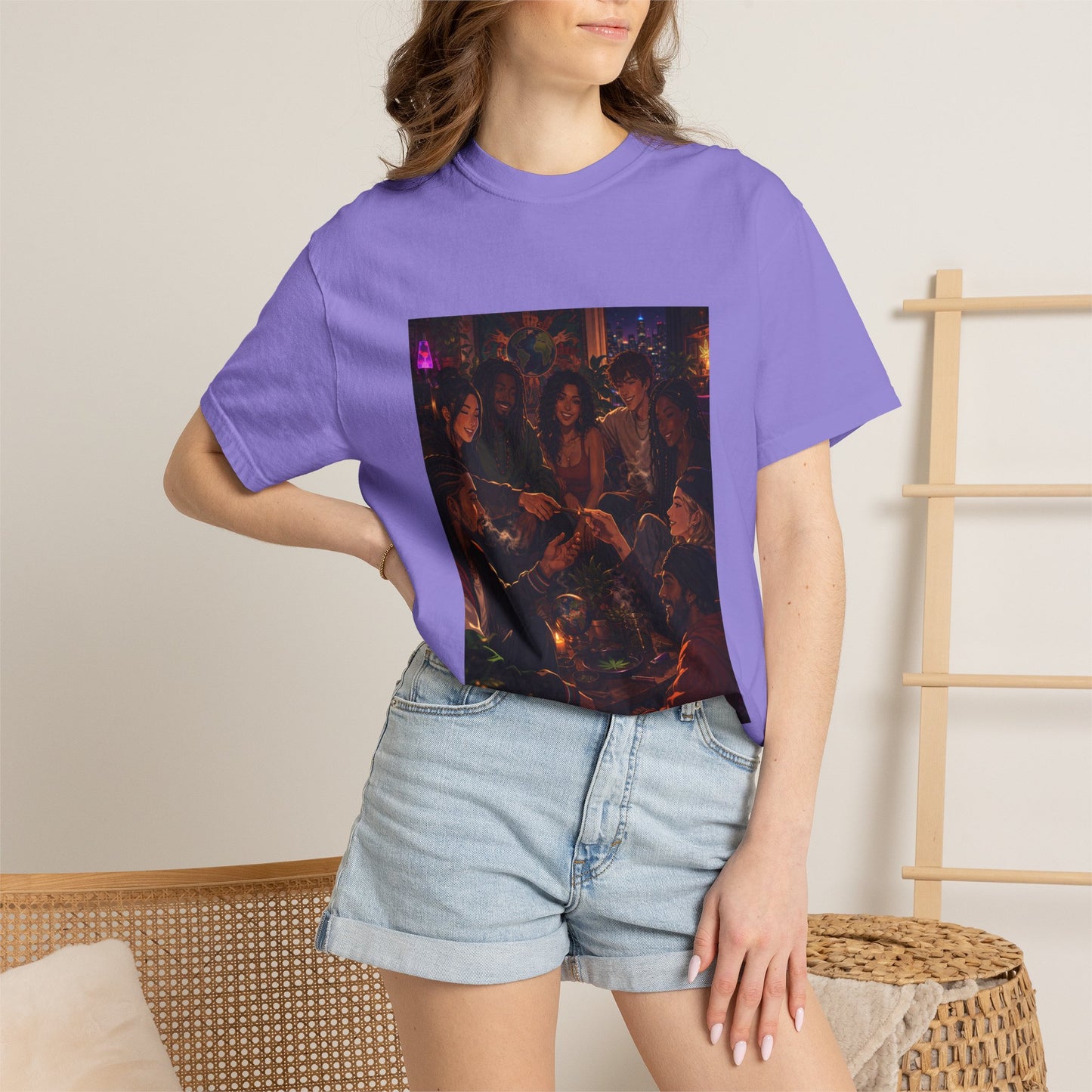 OUR MEMORIES - Vintage Night Party Scene T-Shirt