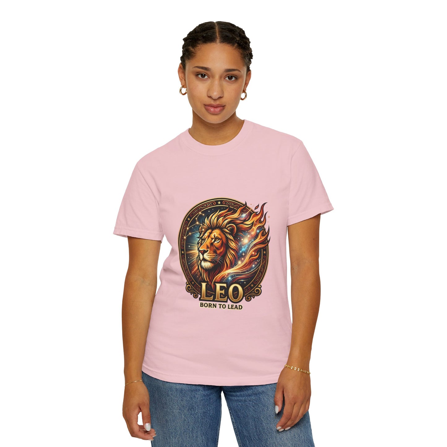 Leo 'Born to Lead' T-Shirt — Bold Zodiac Lion Graphic Tee