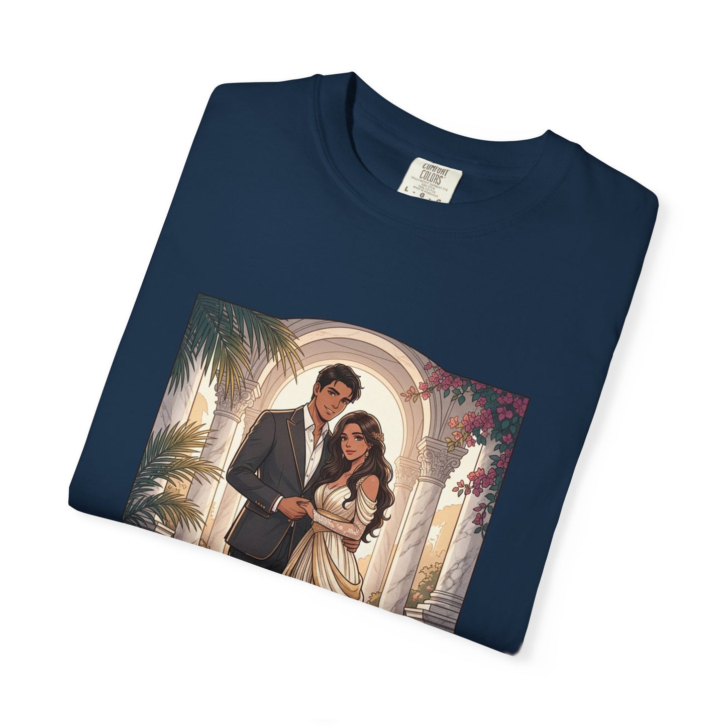 Romantic Vintage Wedding Portrait T-Shirt — "In Every Lifetime, I'd Find You"