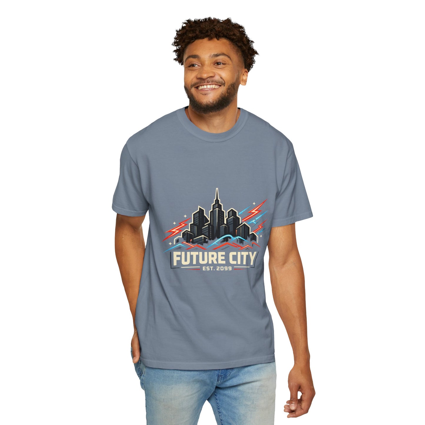 Future City T-Shirt — Retro Skyline Graphic Tee