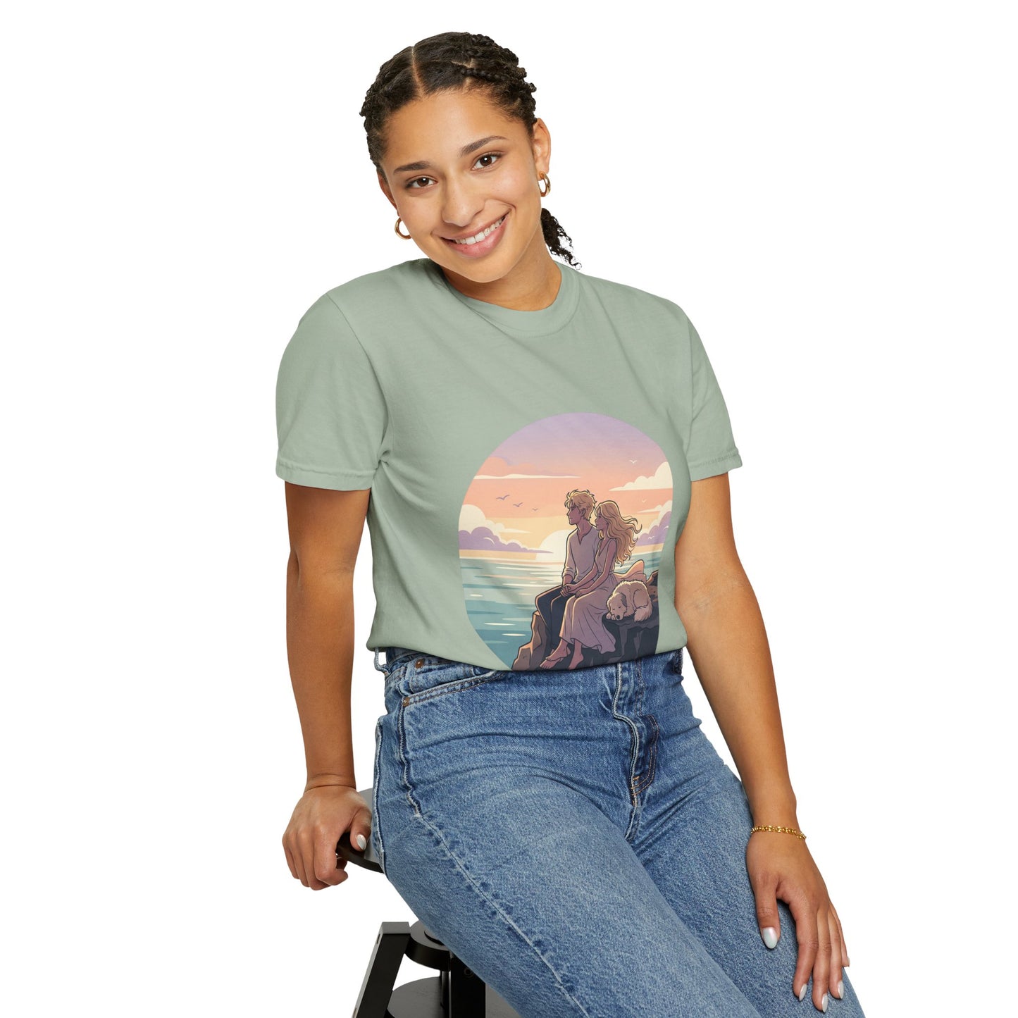 Ocean Sunset Graphic T-Shirt — "The Ocean Already Knows"