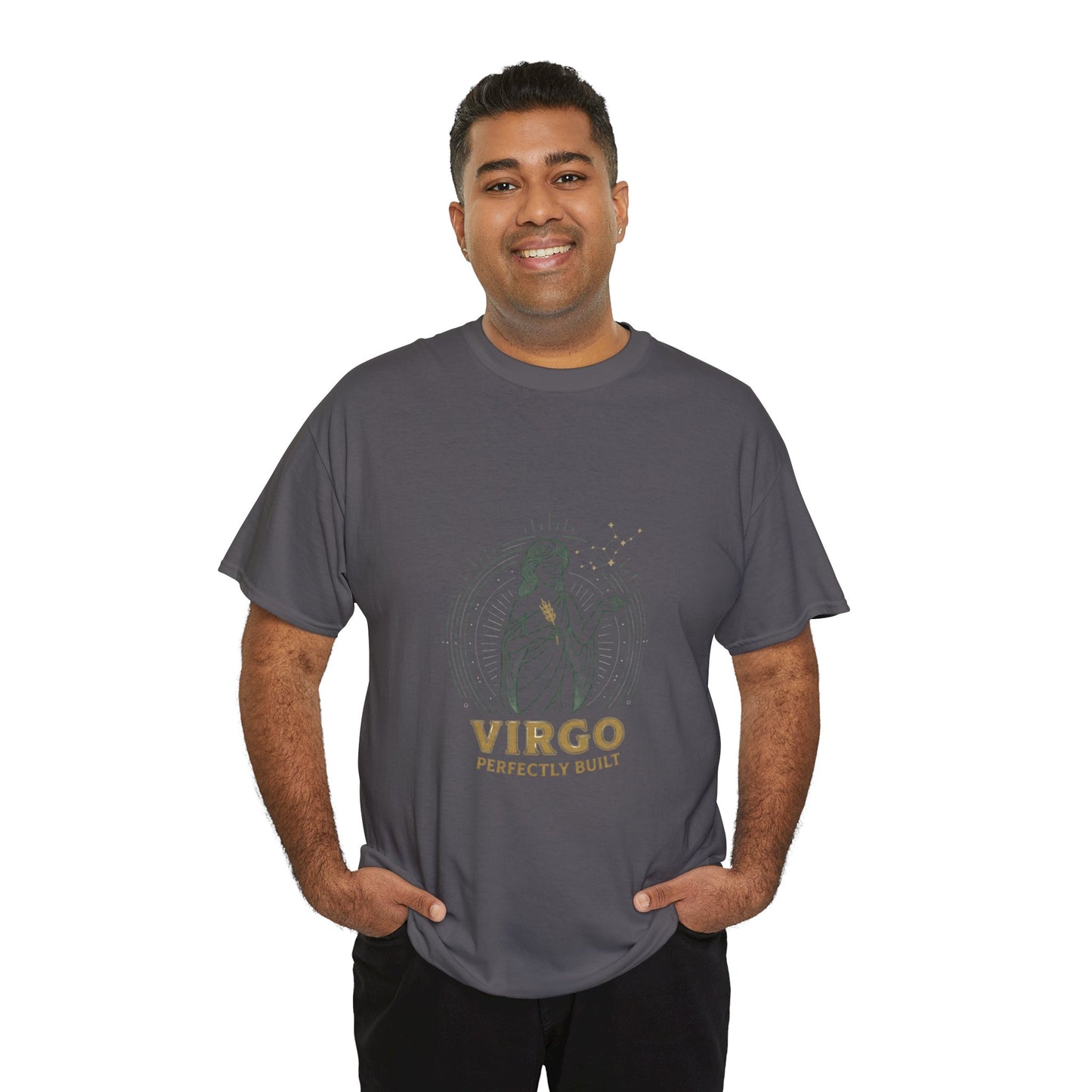 Virgo 'Perfectly Built' Zodiac T-Shirt — Astrology Graphic Tee