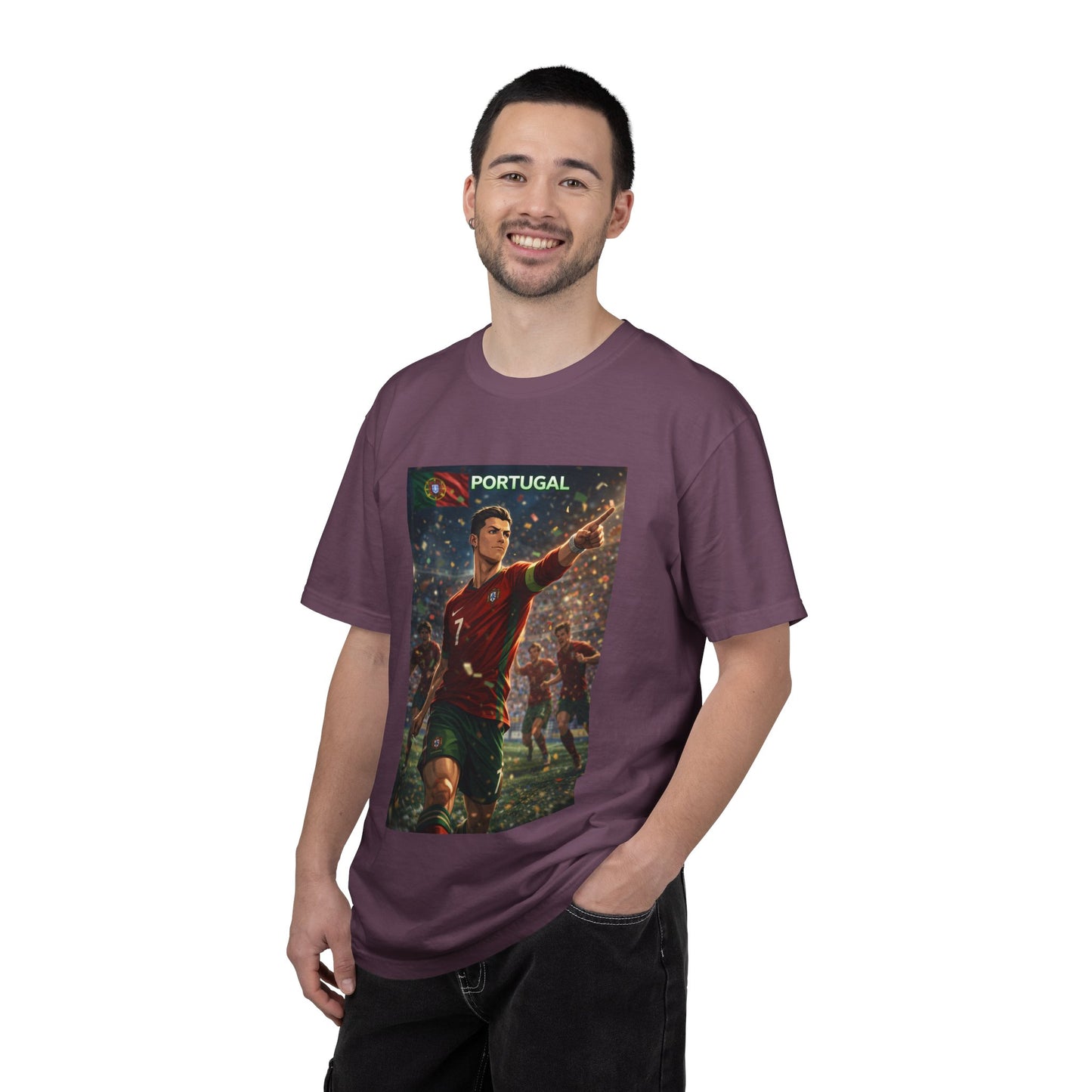 Portugal Soccer Poster T-Shirt — Cristiano Ronaldo Tribute Tee